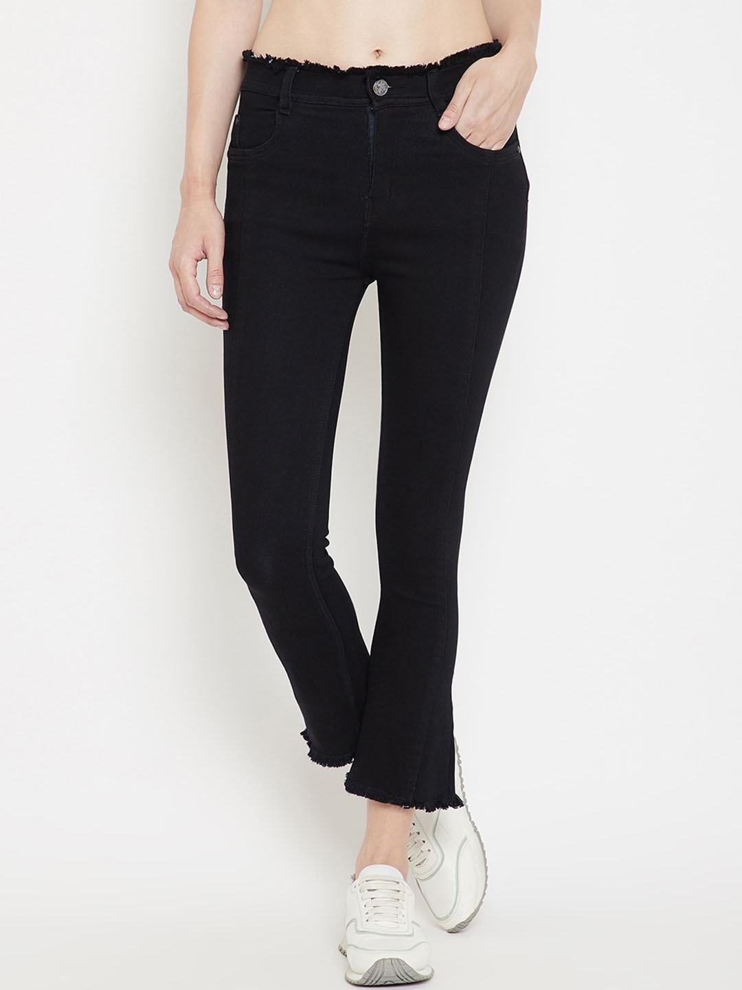 

Nifty Women Bootcut Mid-Rise Stretchable Jeans, Black