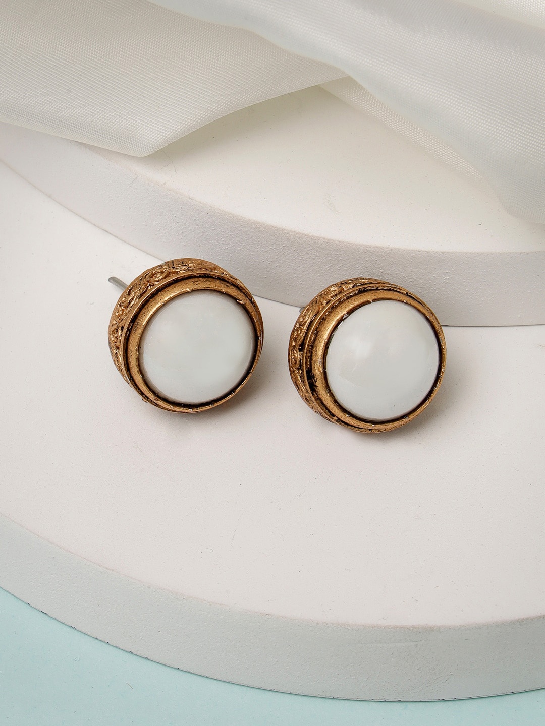 

ADIVA Gold-Plated Classic Studs Earrings
