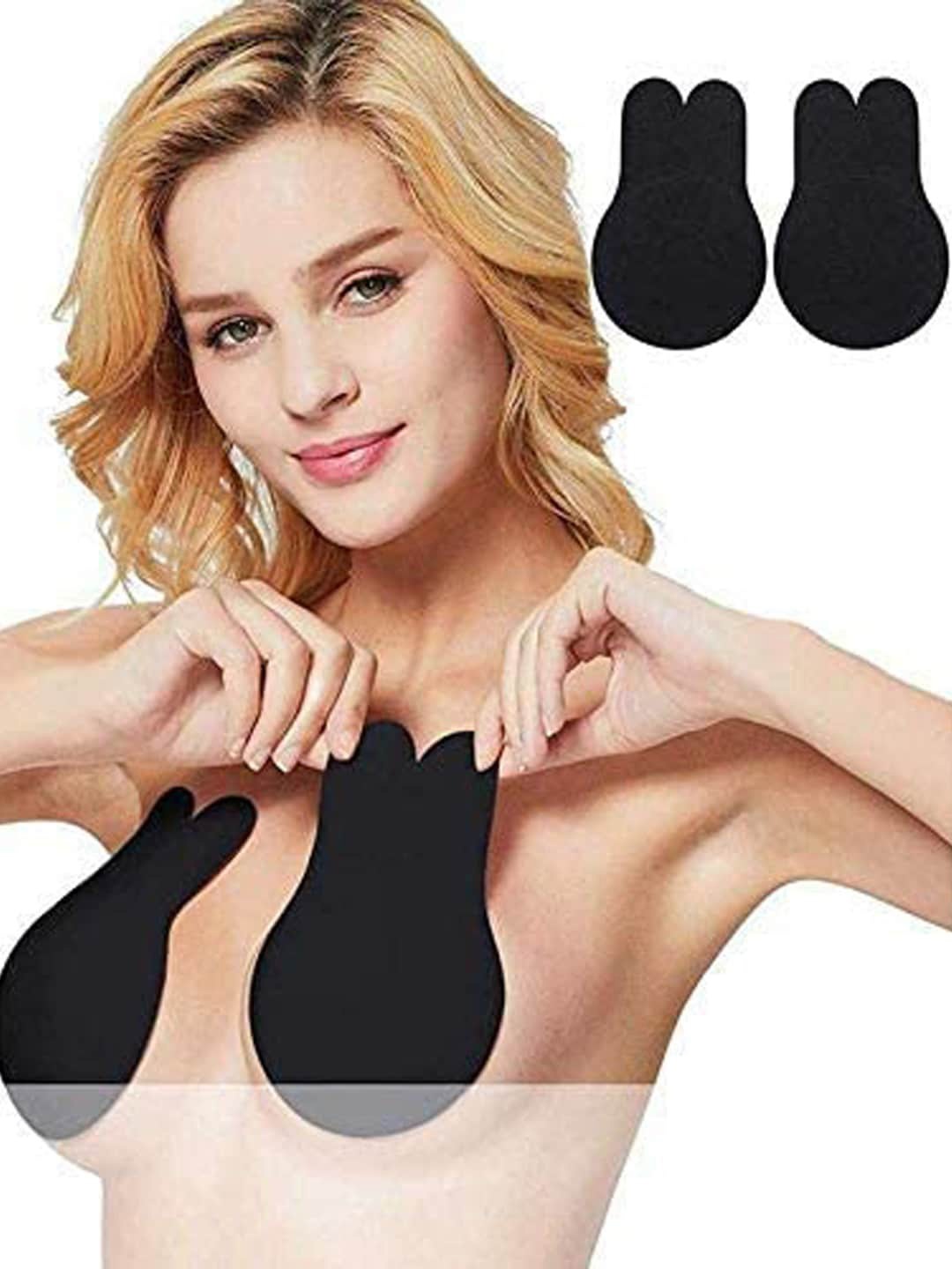 

Krelin Set Of 2 Silicone Breast Lift Covers, Black