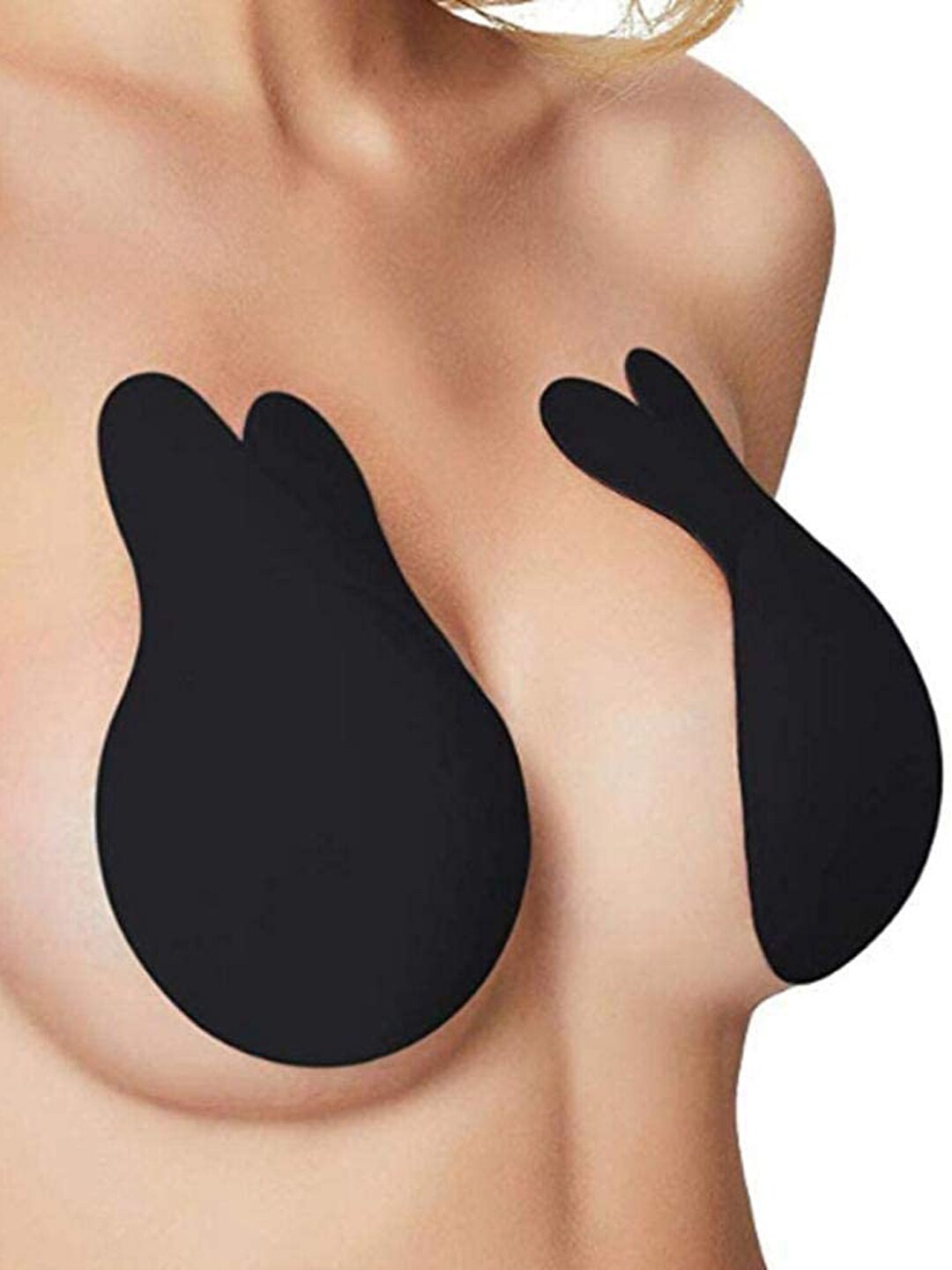 

VAGHBHATT Pack Of 2 Silicone Push Up Breast Lift Tape, Black