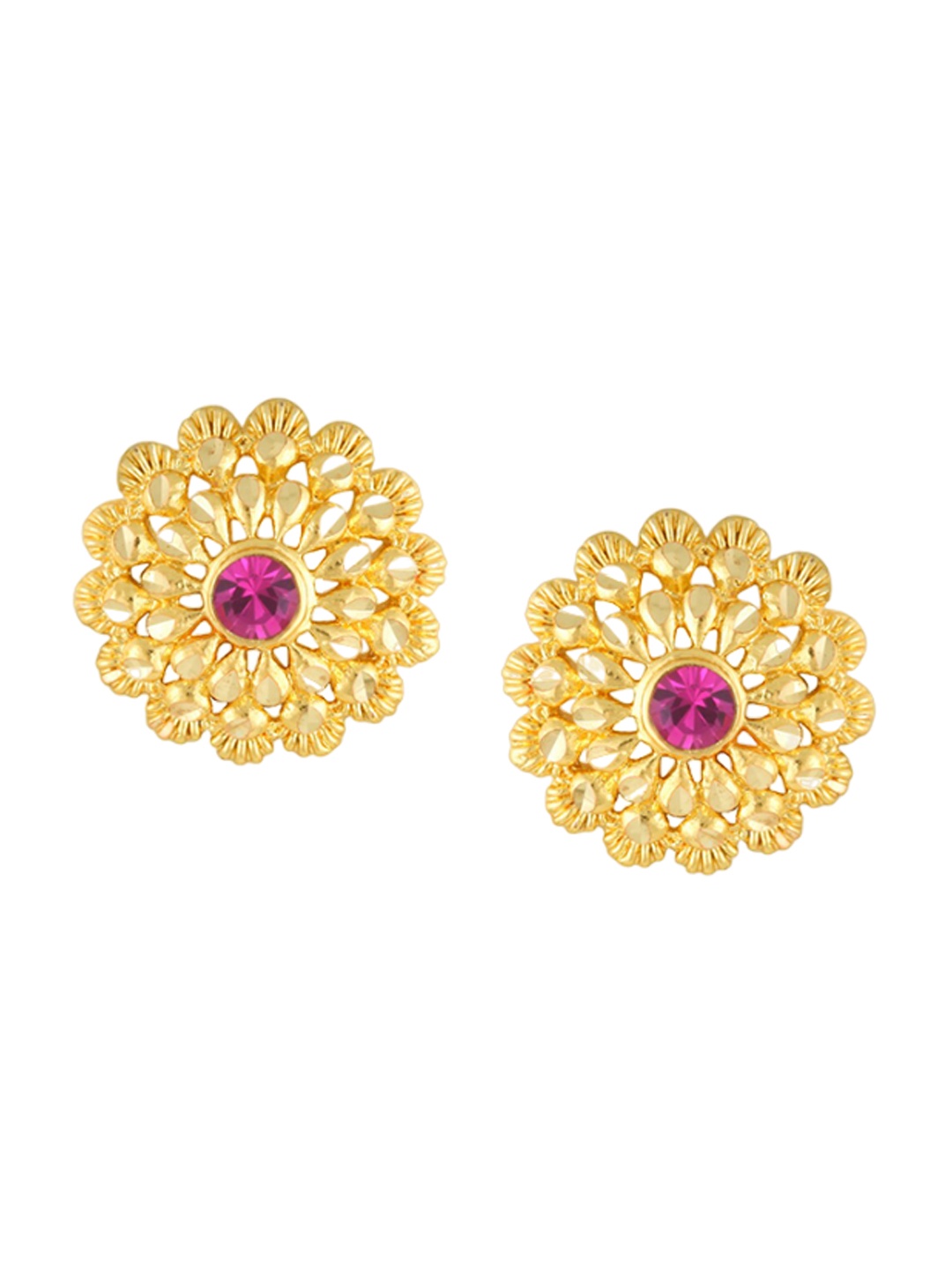 

Vighnaharta Set Of 6 Gold-Plated Floral Studs