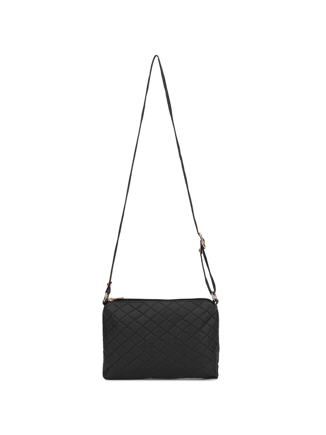 

OsaiZ Black Textured PU Sling Bag
