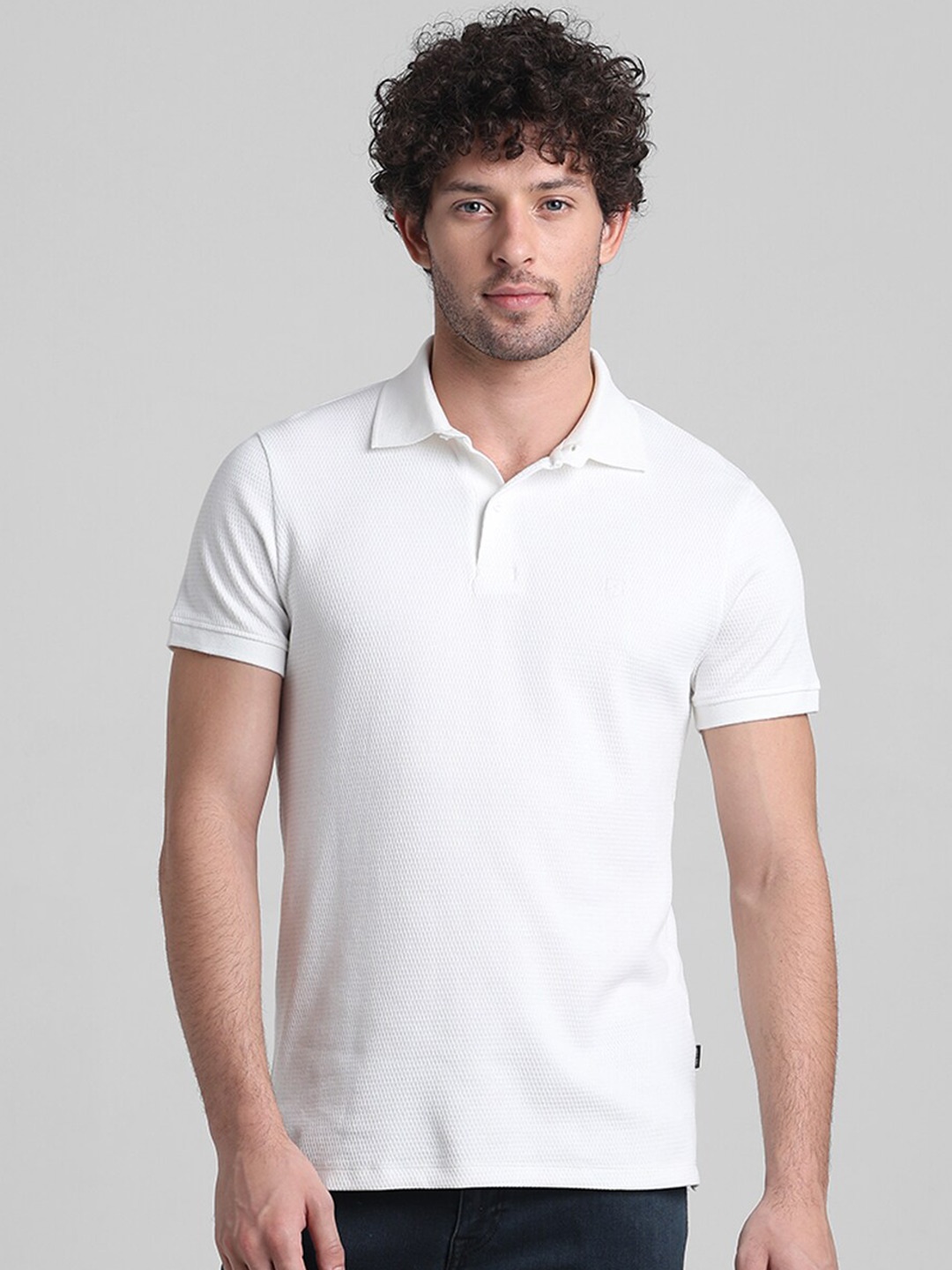 

Jack & Jones Polo Collar Slim Fit T-shirt, White