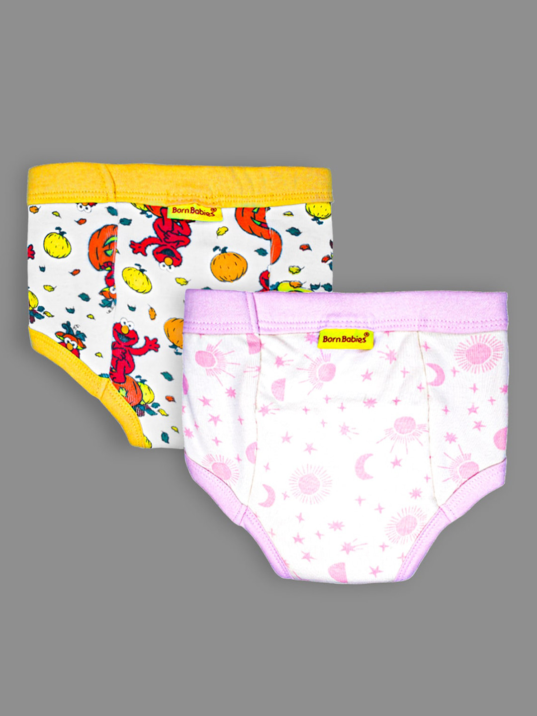 

Born Babies 2-Pcs Quick Reusable Cloth Diaper Training Pants, Pink