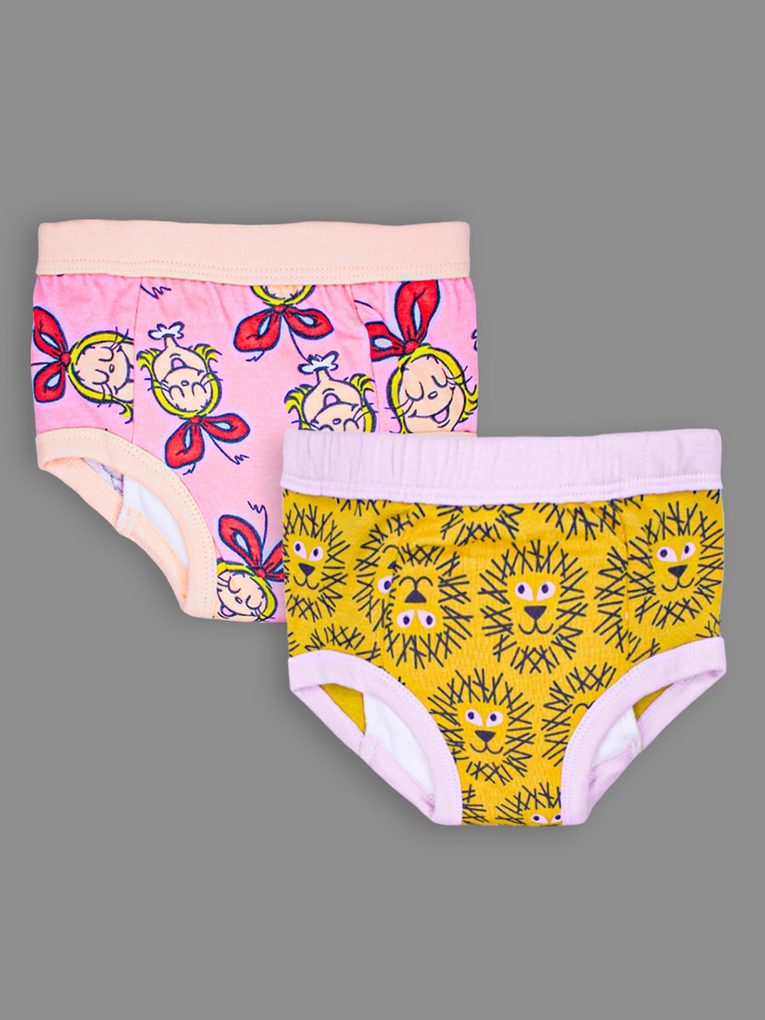 

Born Babies 2-Pcs Quick Reusable Cloth Diapers Training Pants, Pink