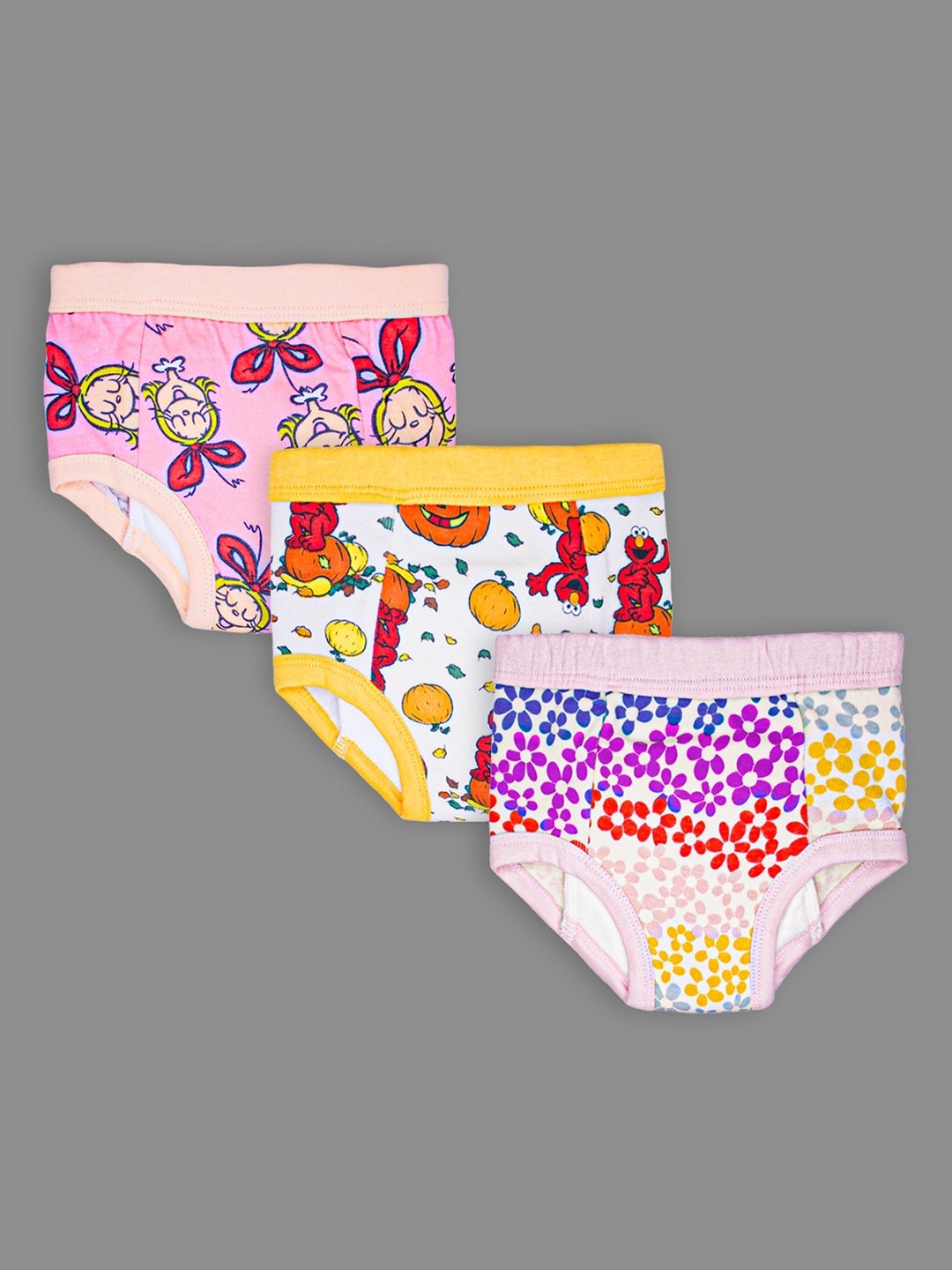 

Born Babies Baby Boy & Baby Girl 3-Pcs Quick Reusable Cloth Diapers Training Pants, Pink
