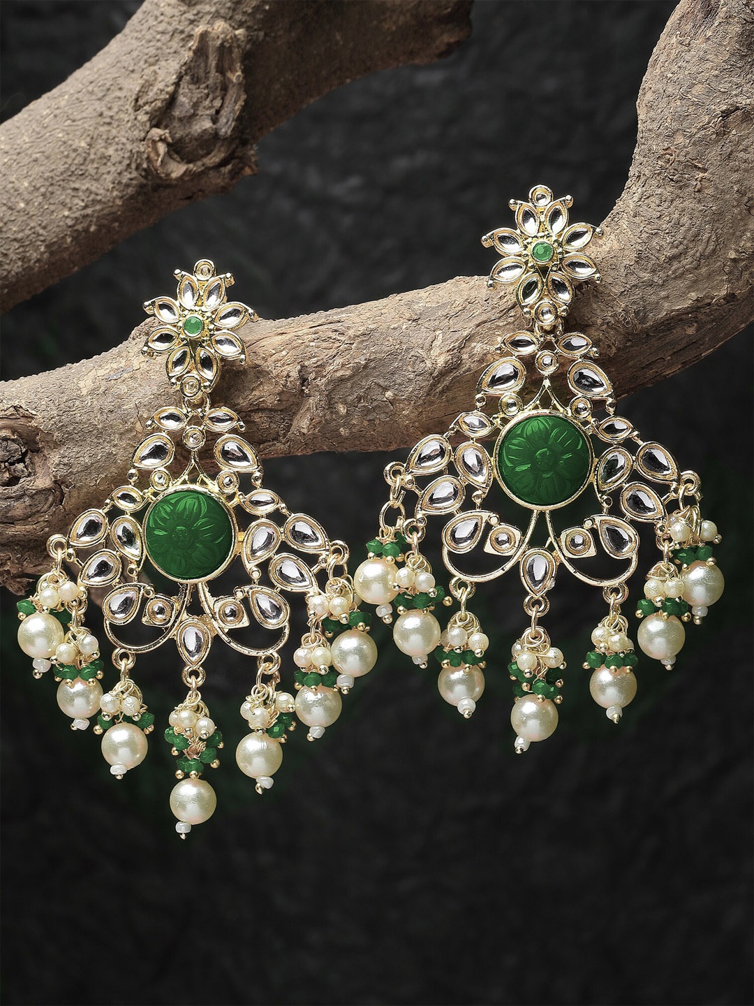 

KARATCART Gold Plated Drop Earrings