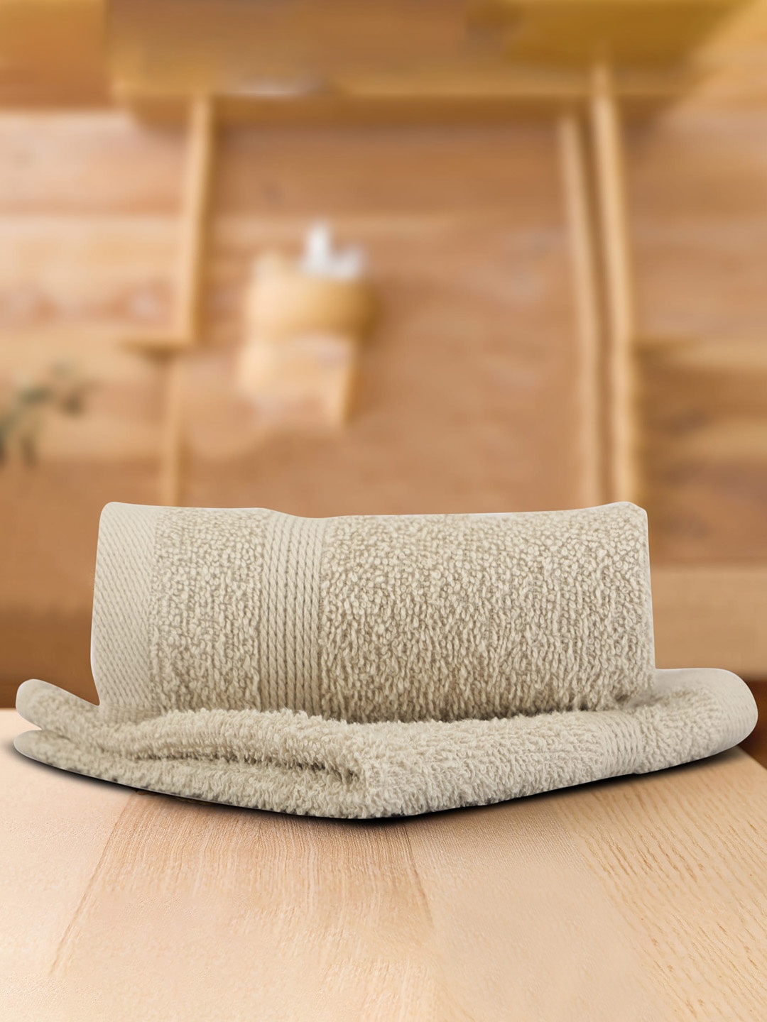 

LUSH & BEYOND Beige 2 Pieces Cotton 500 GSM Face Towels