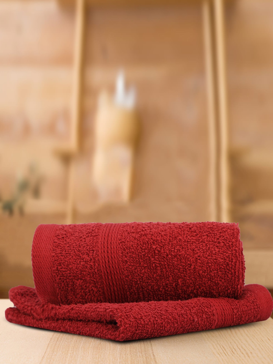 

LUSH & BEYOND Maroon 2 Pieces Cotton 500 GSM Solid Face Towel Set