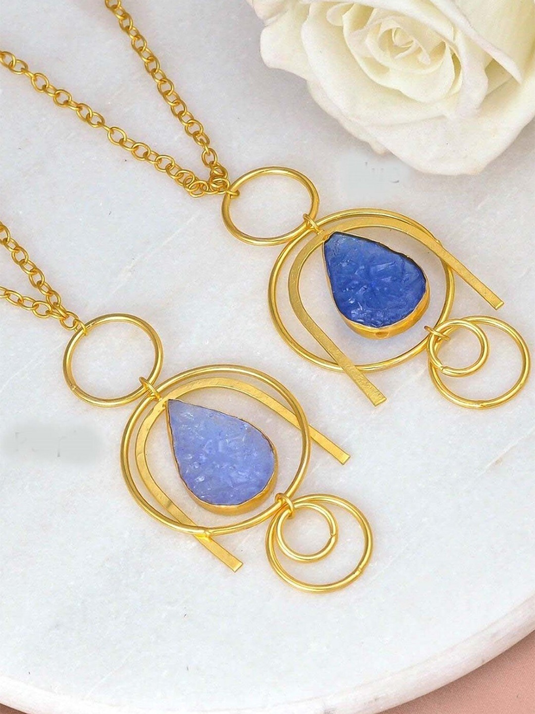 

ZURII Upside Down U Shaped Brass Gold-Plated Chain