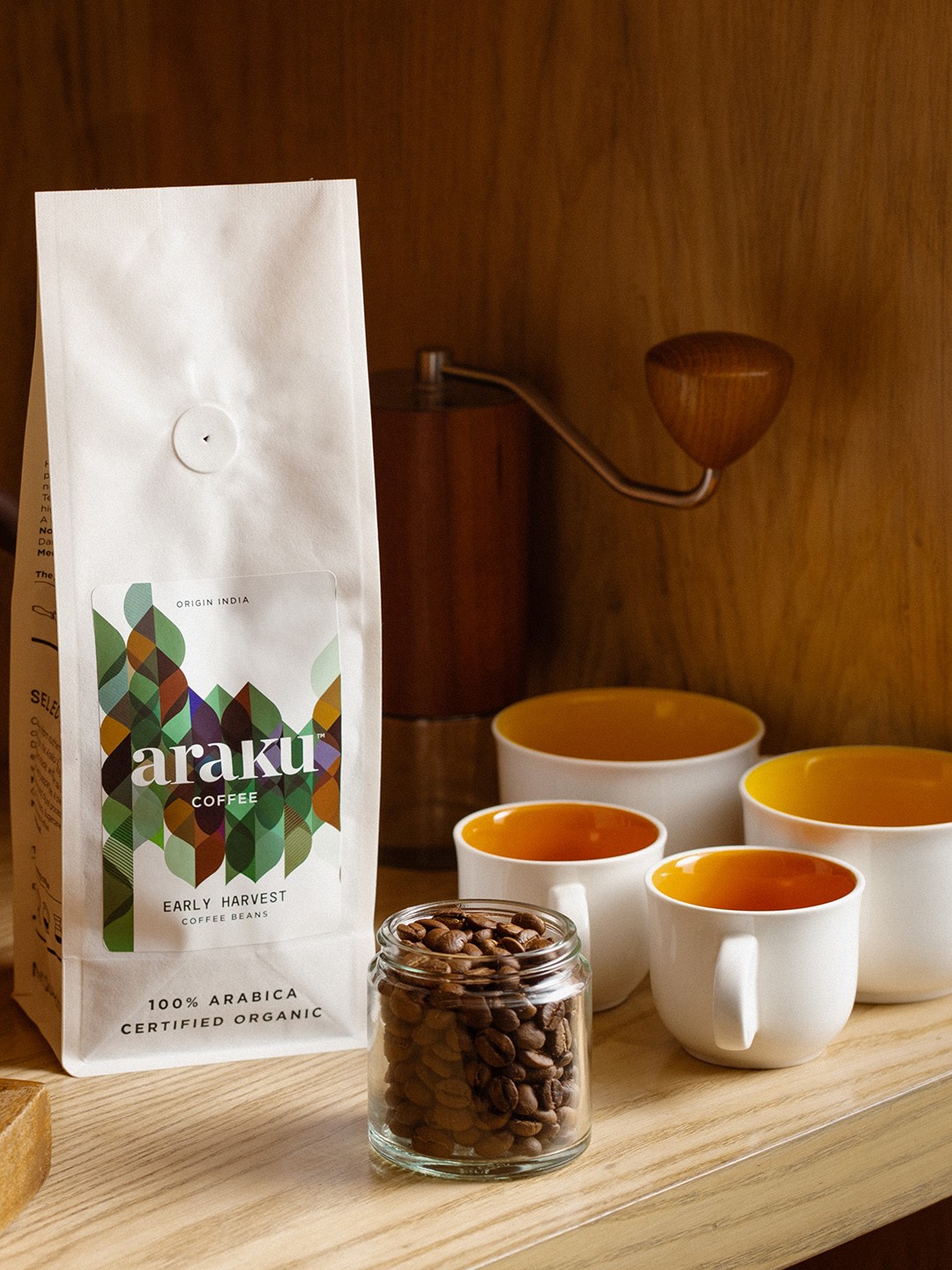 

ARAKU Early Harvest Medium Roast Coffee Very Fine Grind - 250 Gms, White