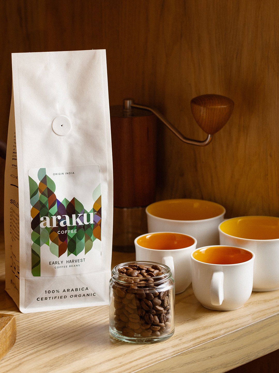 

ARAKU Coffee Early Harvest Medium Roast Coffee 250 Gms, White