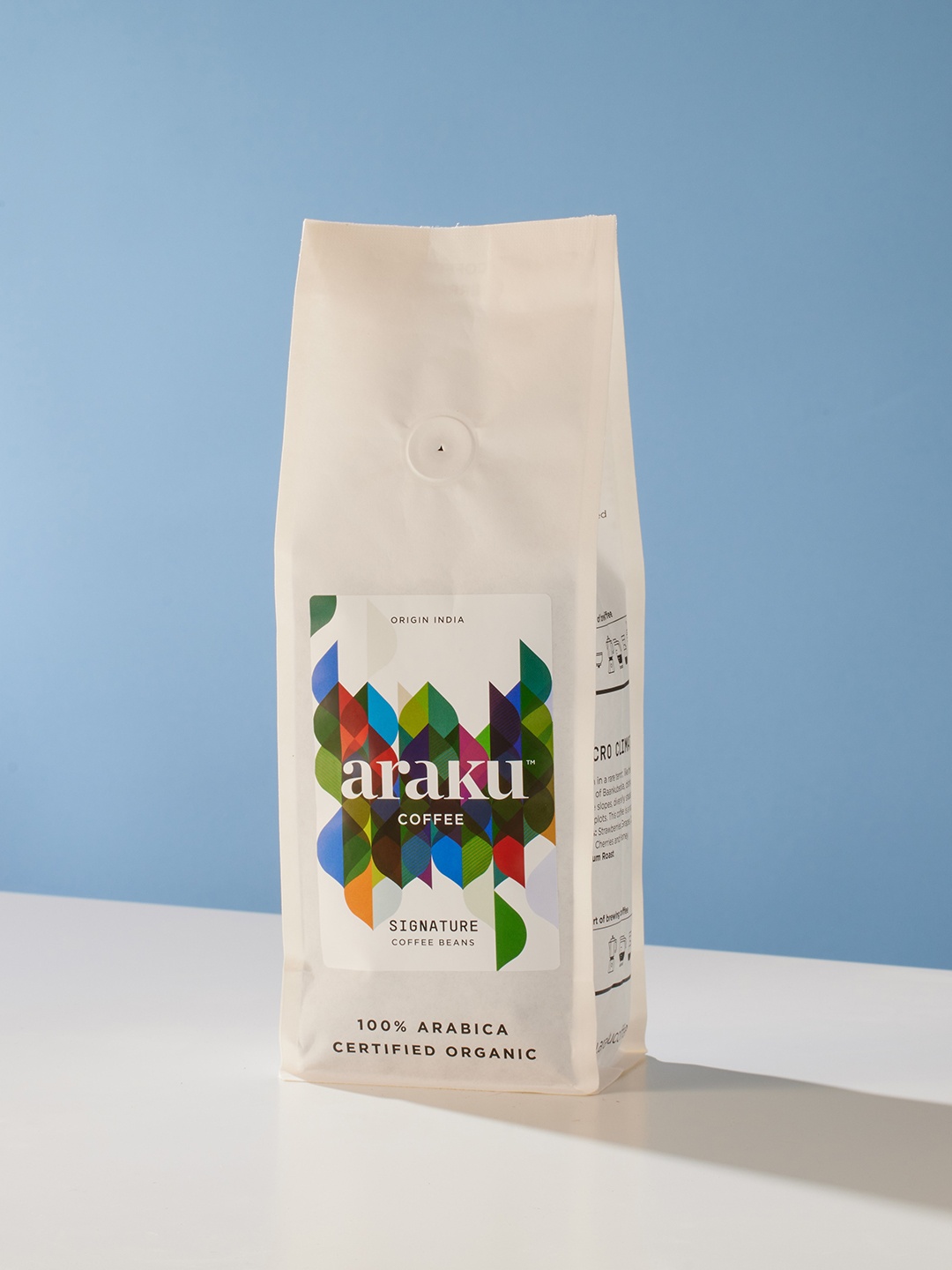 

ARAKU Coffee Signature Medium Roast Whole Beans Coffee 250 gms, White