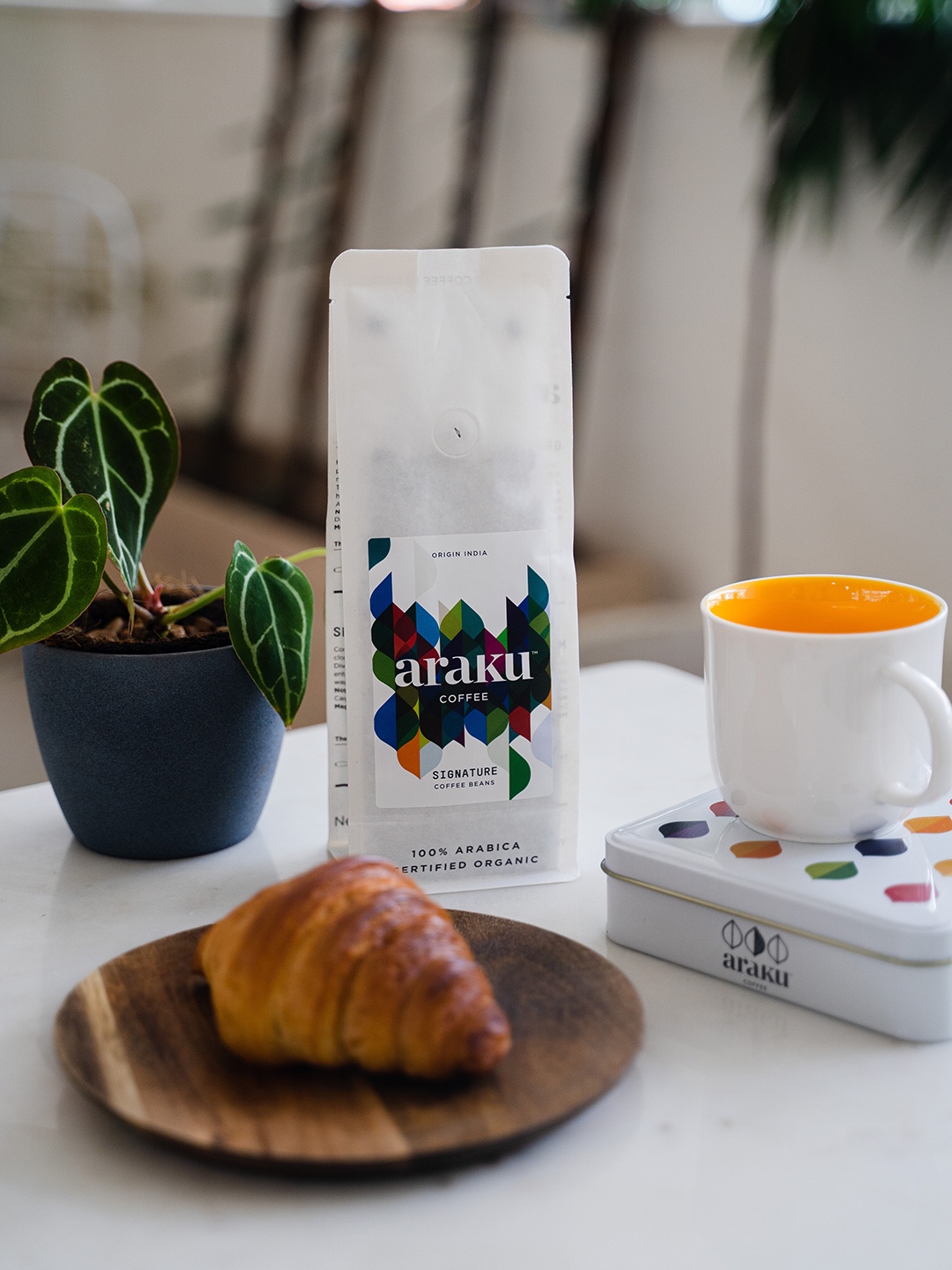 

ARAKU Coffee Signature Medium Roast Coffee-250 Gms, White