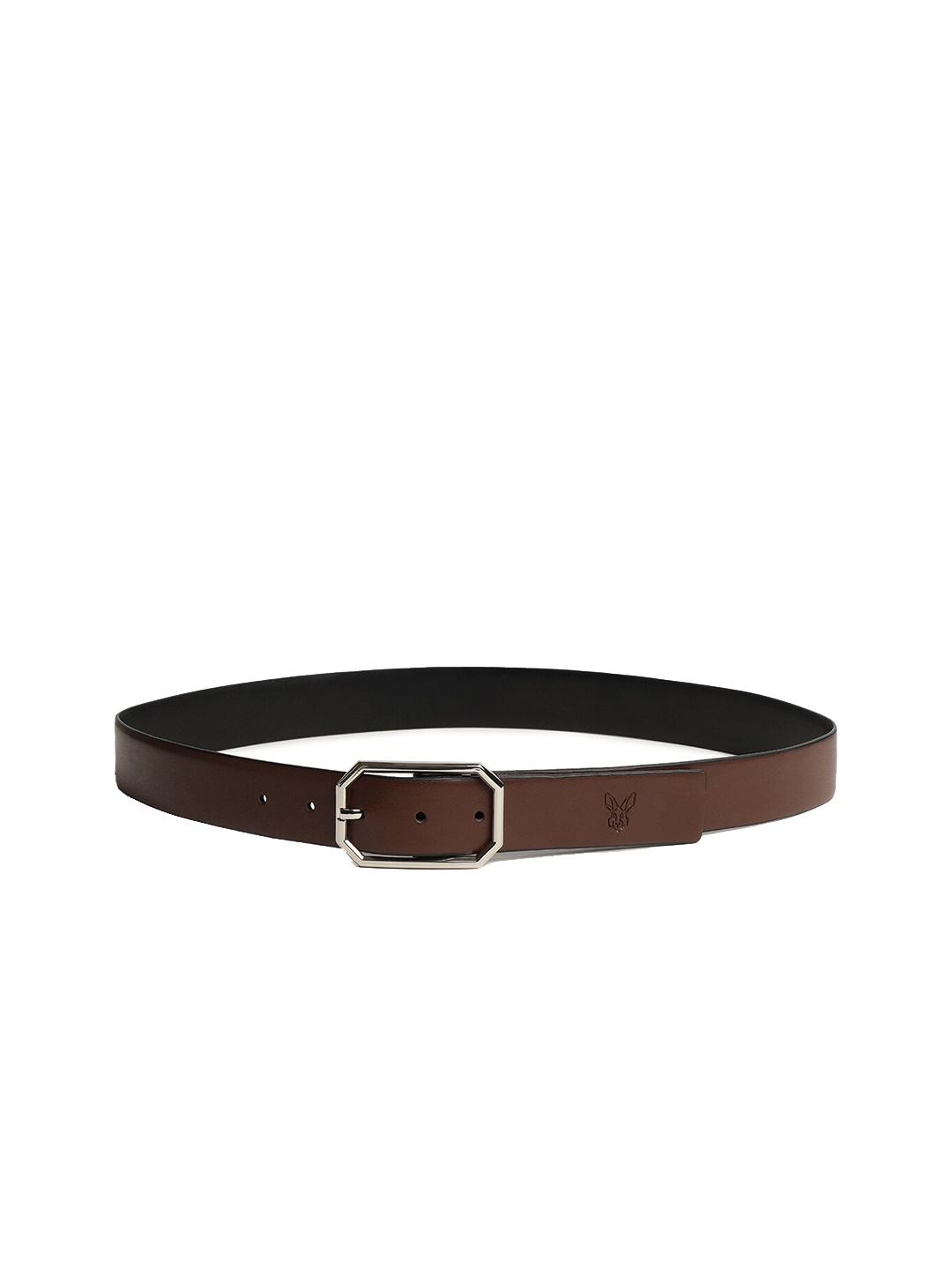 

RARE RABBIT Men Leather Reversible Formal Belt, Black