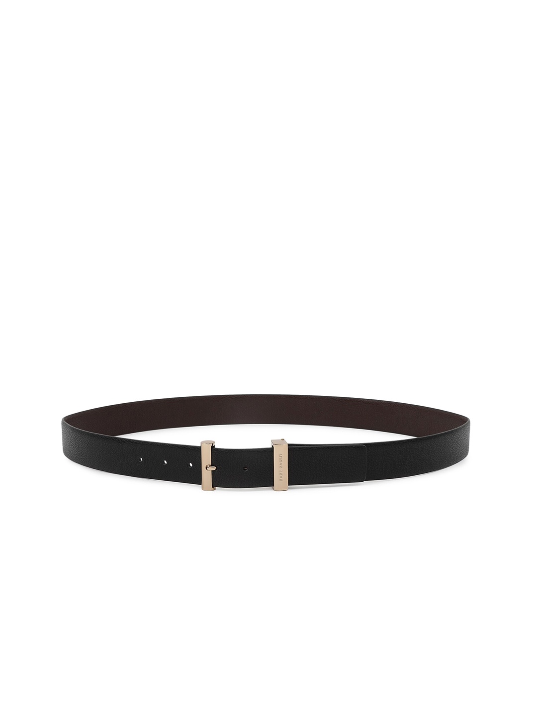

RARE RABBIT Men Textured Leather Formal Belt, Black