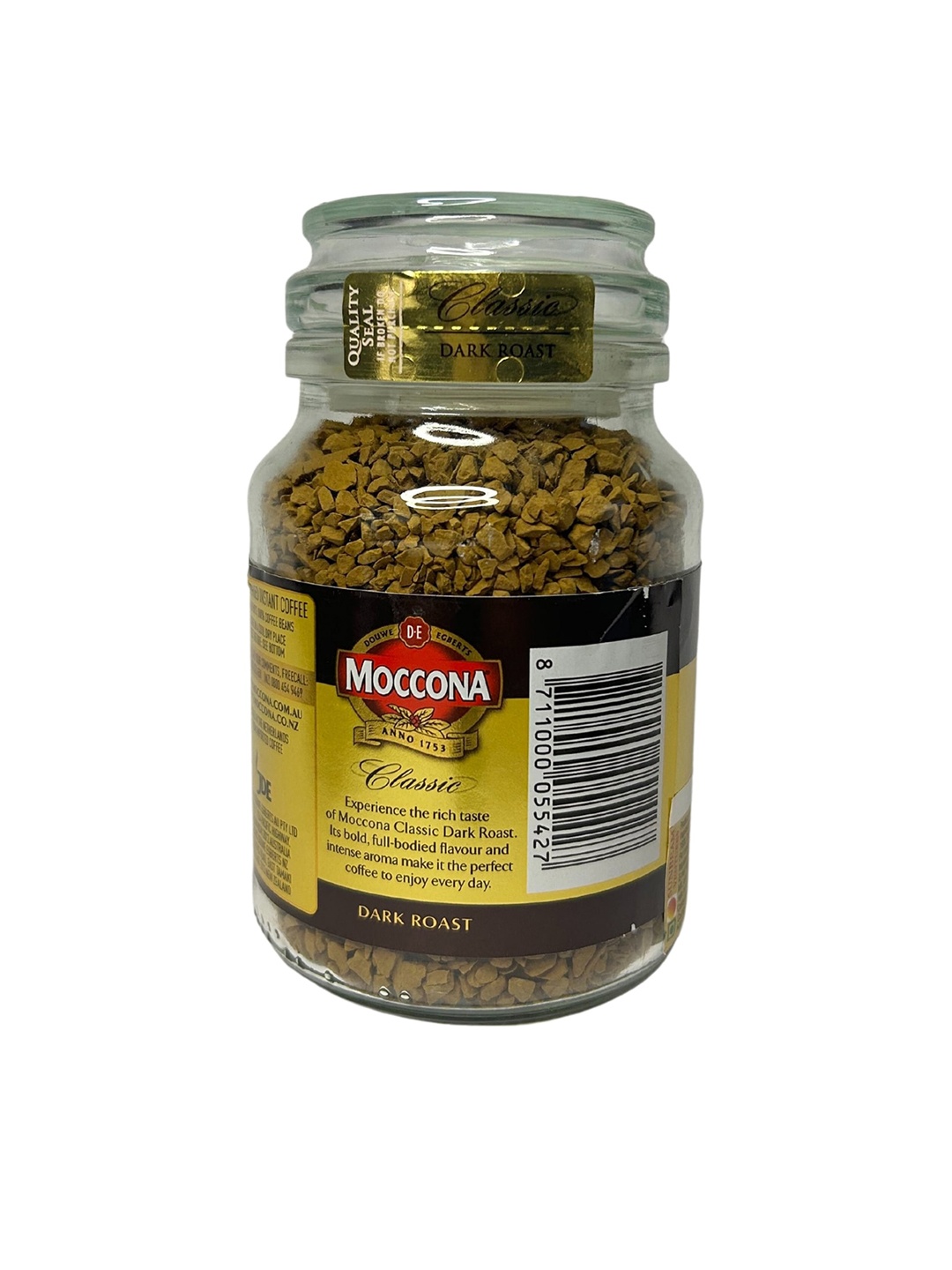 

Moccona Set Of 2 Classic Dark Roast Instant Coffee Beans 100gm each, Khaki