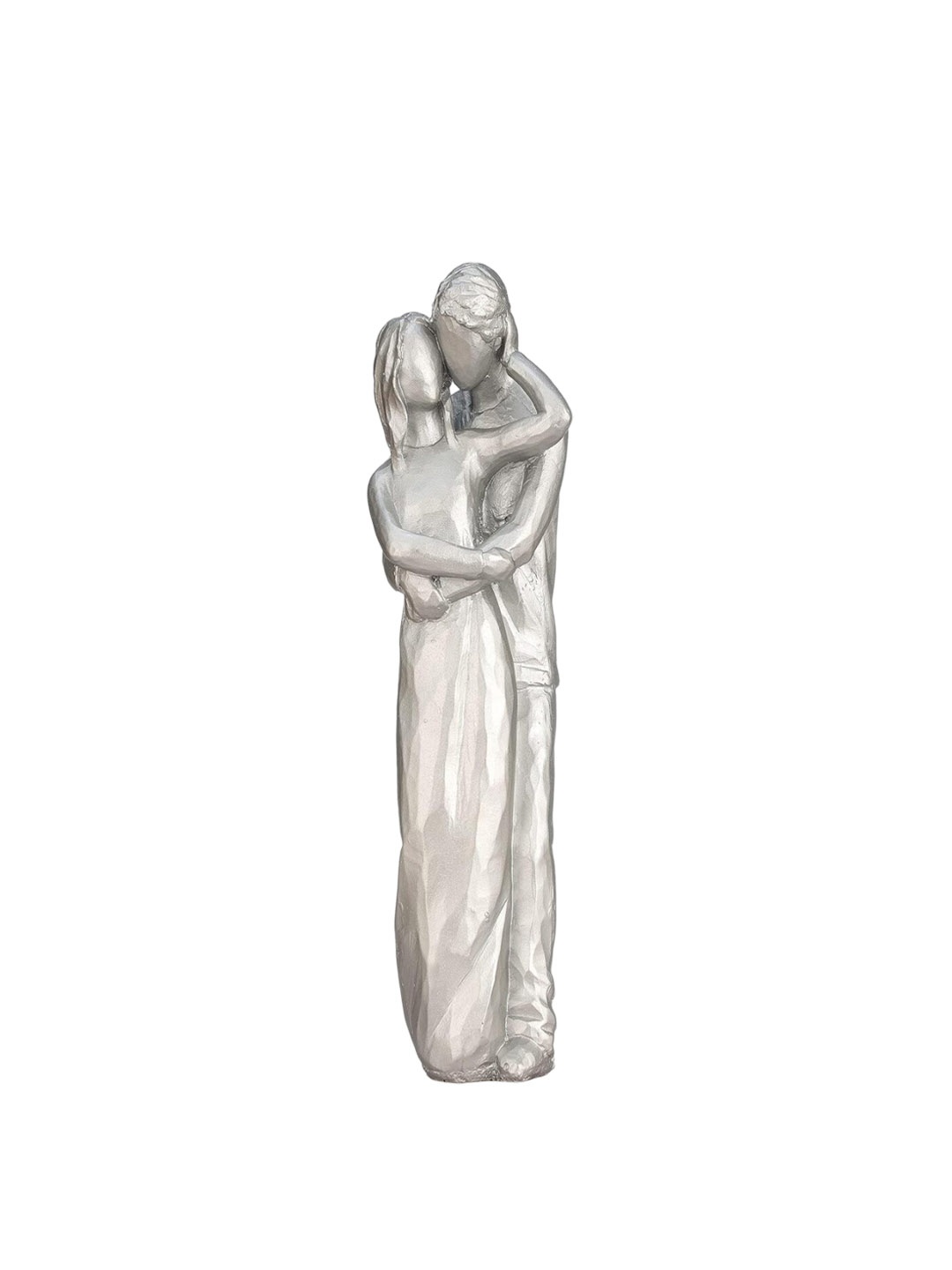 

Goldiluxe Grey Couple Standing Medium Showpiece