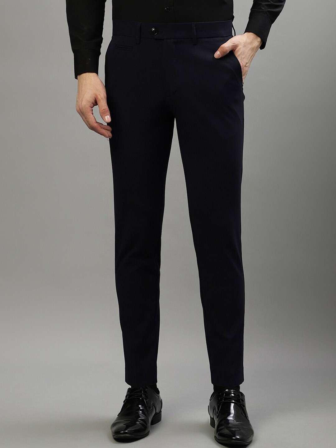 

LINDBERGH Men Slim Fit Formal Trousers, Blue