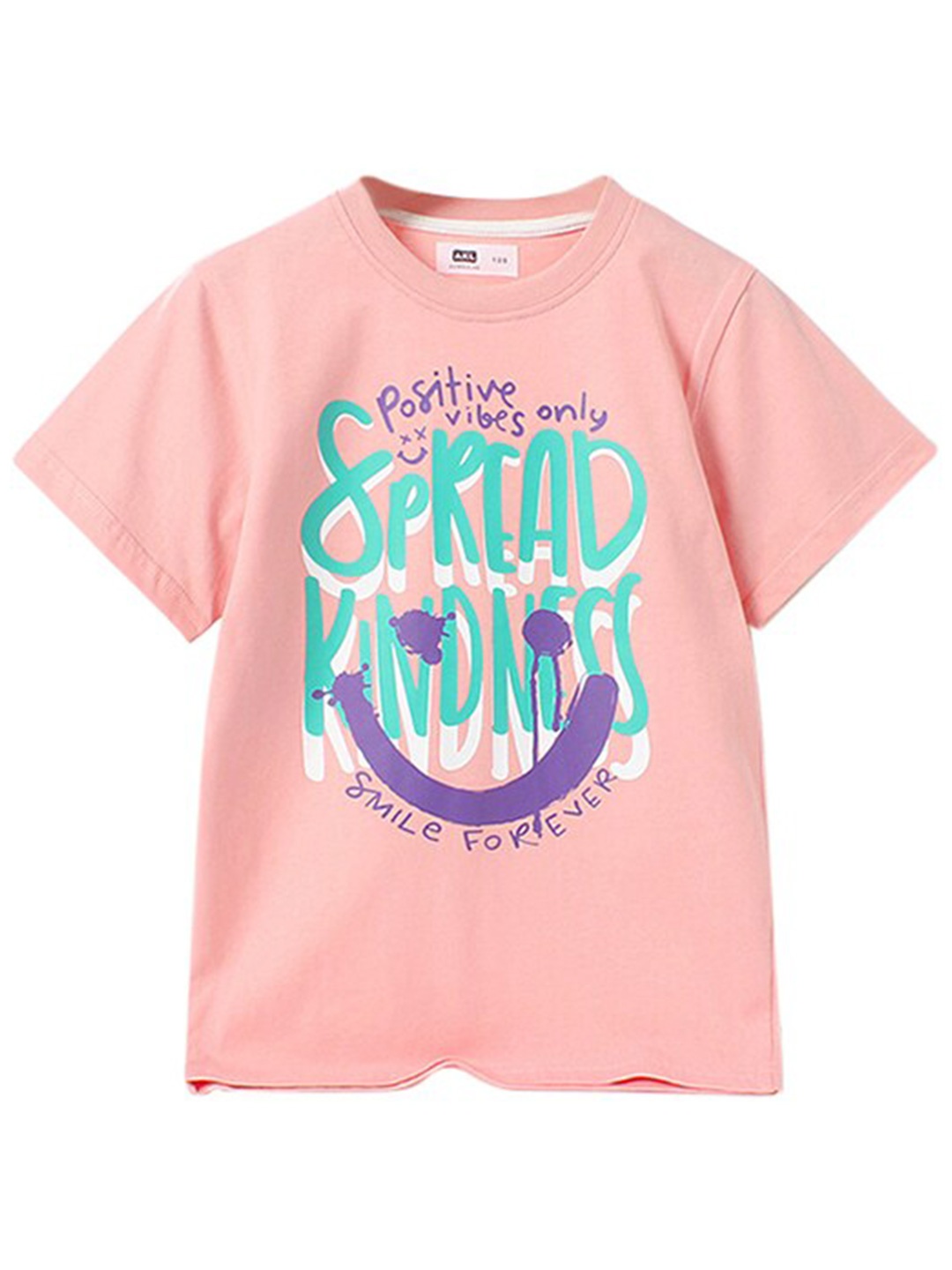 

StyleCast Girls Pink Typographic Printed Cotton Top