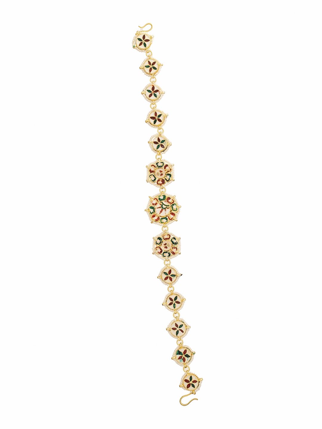 

CURIO COTTAGE Gold-Plated Kundan-Studded Matha Patti