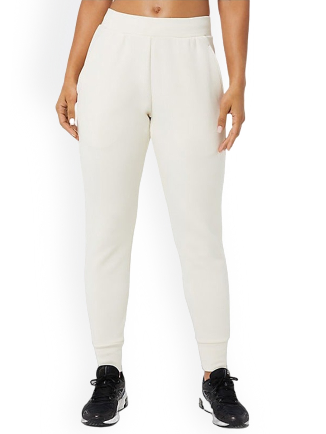 

ASICS Tech Knit Women Regular Fit Mid-Rise Joggers, Off white