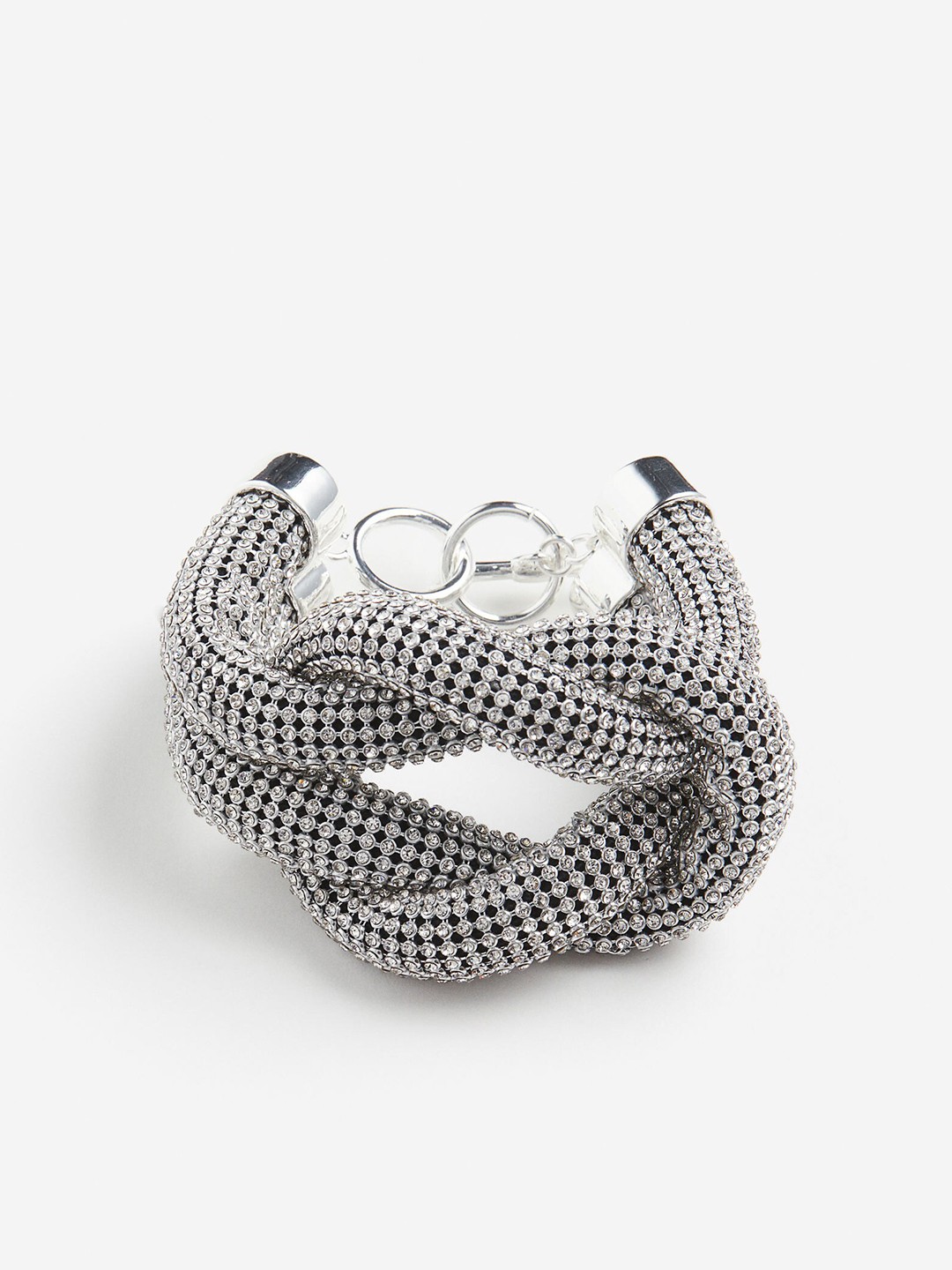 

H&M Chunky Knot-Detail Bracelet, Silver