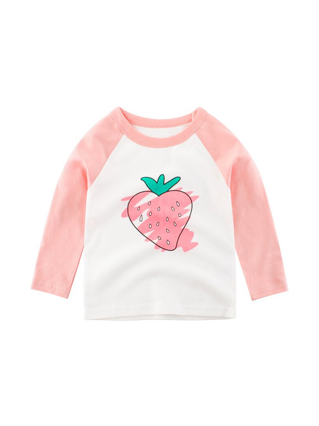 

StyleCast Girls Pink Conversational Printed Cotton Top