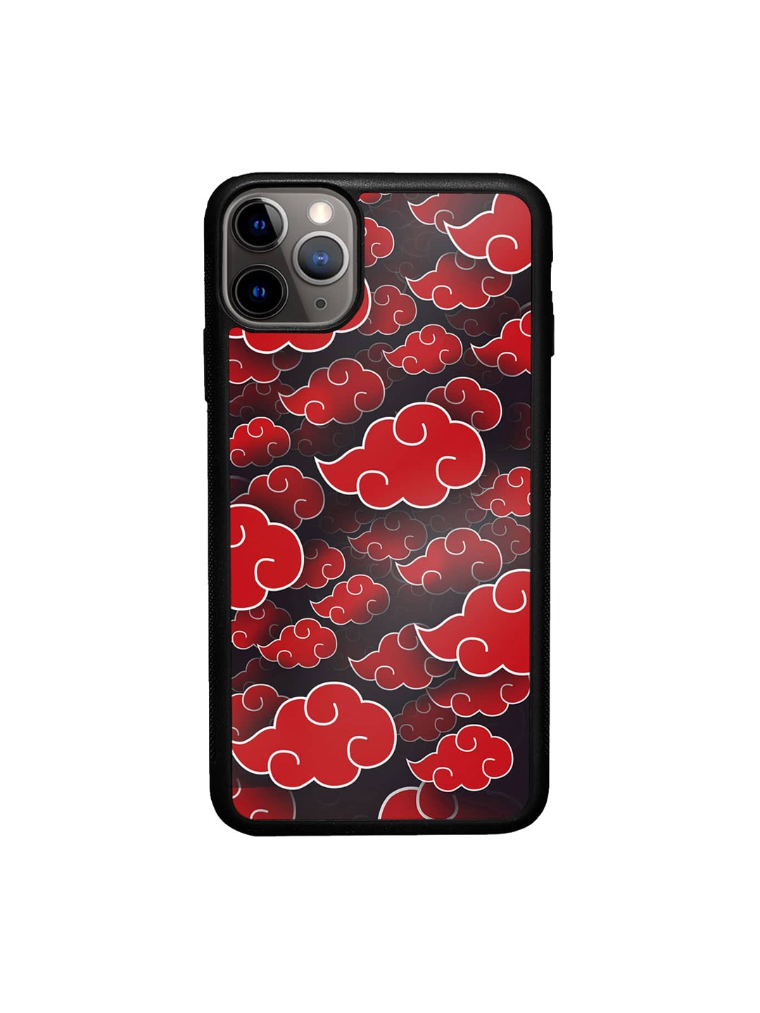 

macmerise Clouds Printed iPhone 11 Pro Max Bumper Case, Red