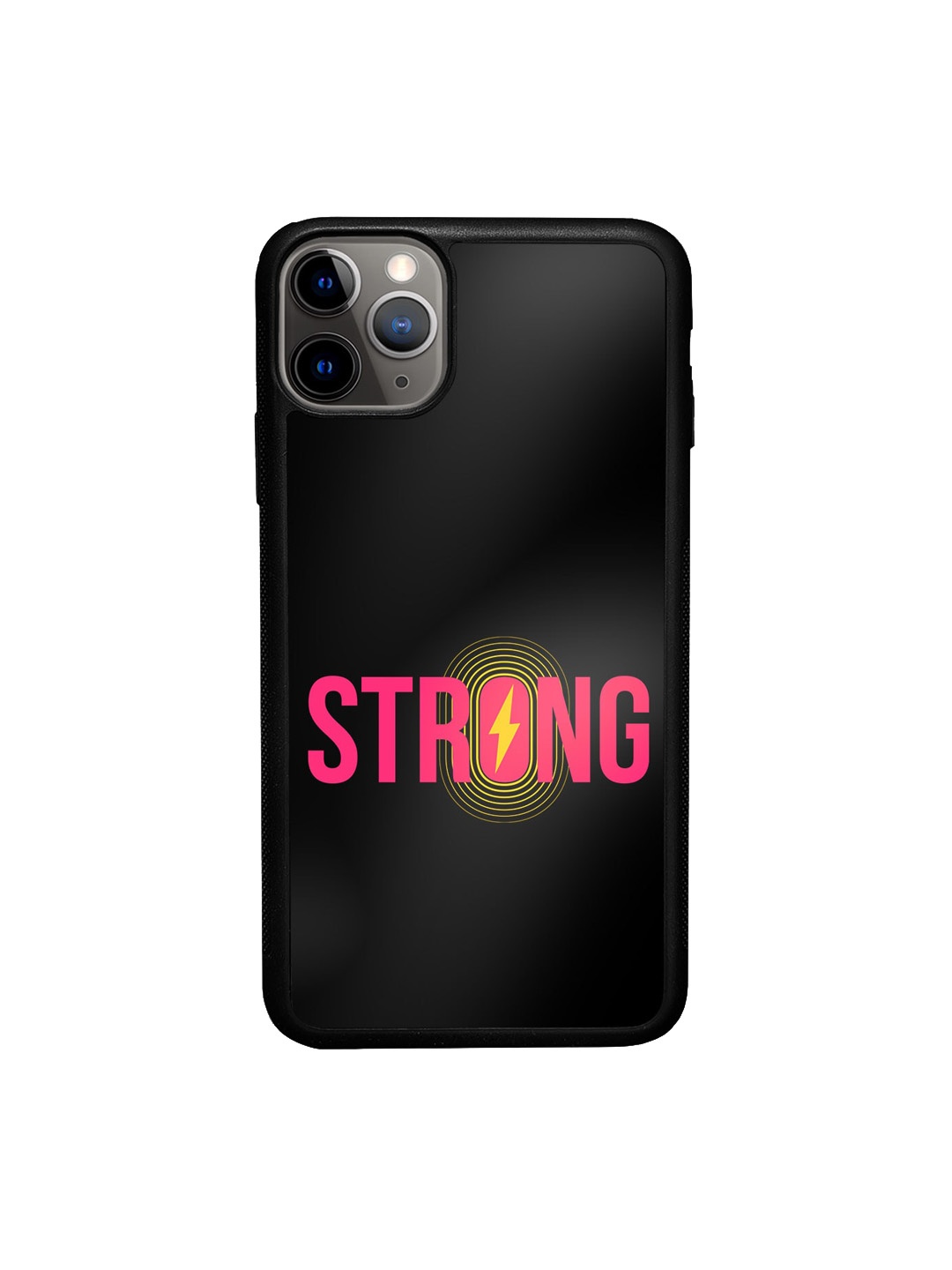 

macmerise Strong Aura iPhone 11 Pro Bumper Case Cover, Black