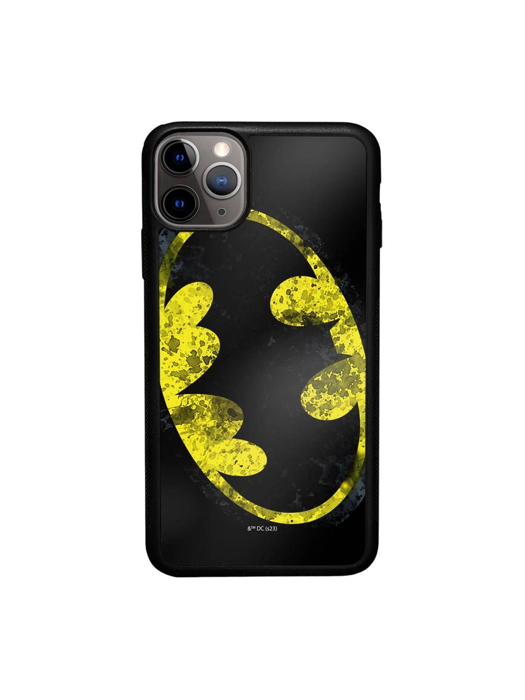 

macmerise Batman Splatter Printed iPhone 11 Pro Max Phone Bumper Case Cover, Black