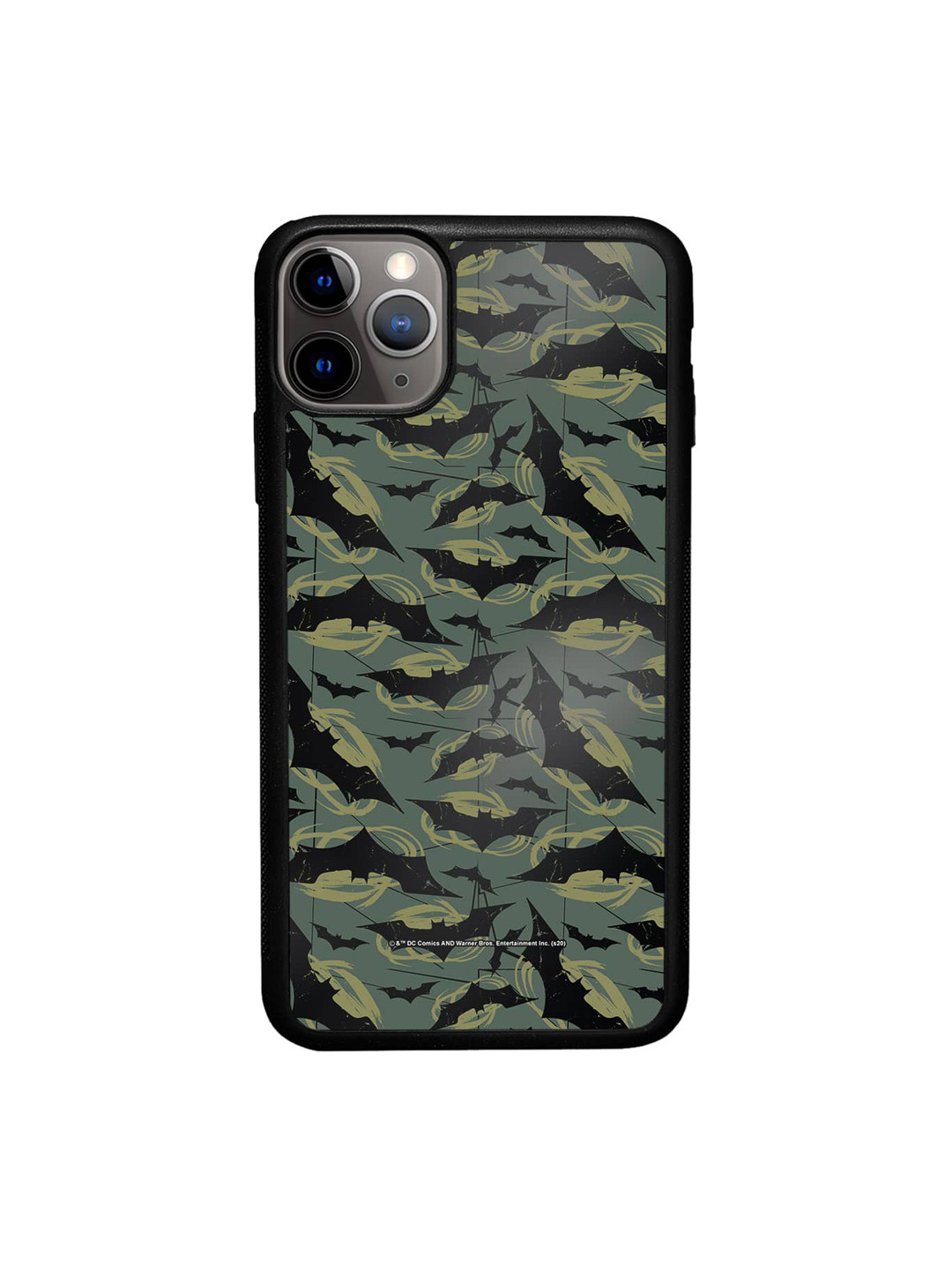 

macmerise Batman Mashup Printed iPhone 11 Pro Max Bumper Case Cover, Grey