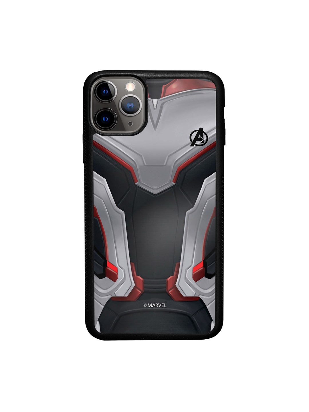 

macmerise Avengers Endgame Suit iPhone 11 Pro Max Bumper Case, Black