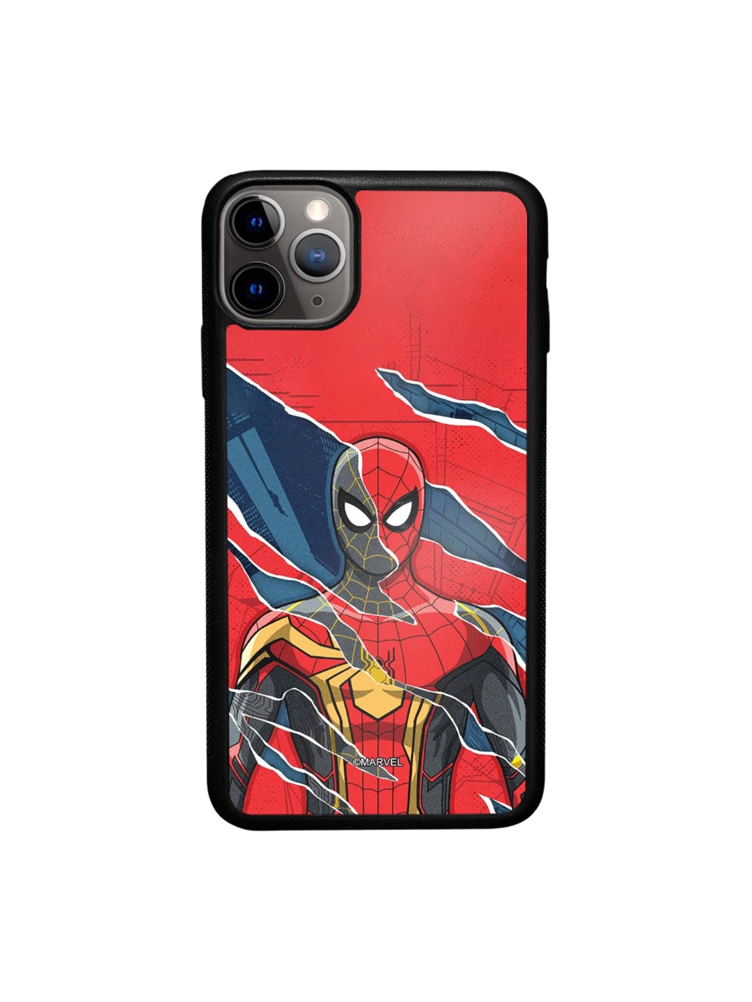 

macmerise All 3 Spidey iPhone 11 Pro Max Bumper Case, Blue