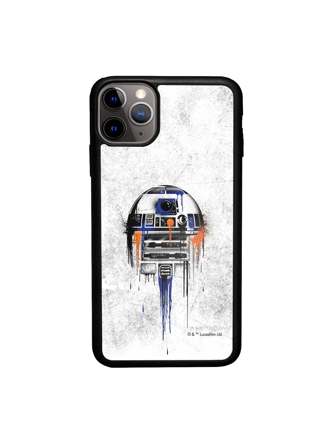 

macmerise Astro Droid Printed iPhone 11 Pro Max Bumper Case, White
