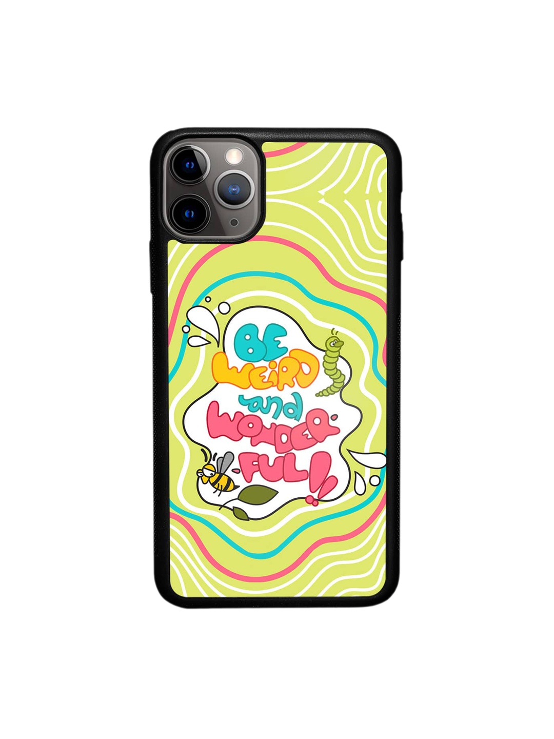 

macmerise Be Weird And Wonderful iPhone 11 Pro Max Bumper Case Cover, Green