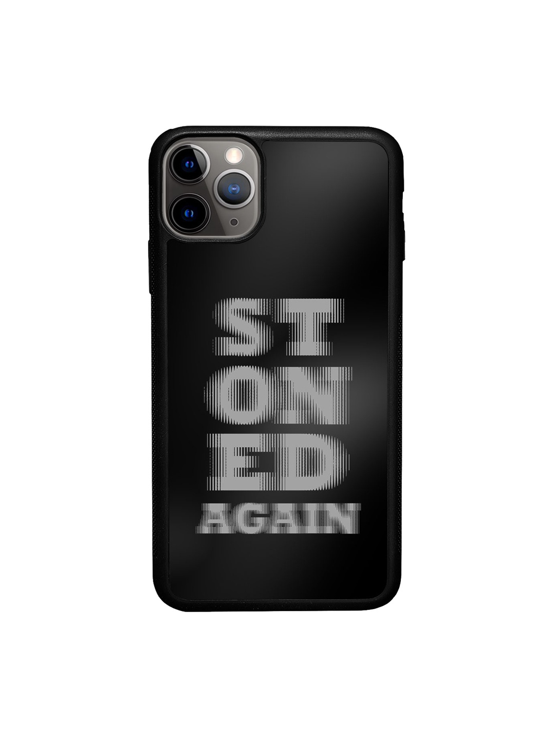 

macmerise Stoned Again Printed iPhone 11 Pro Bumper Case, Black