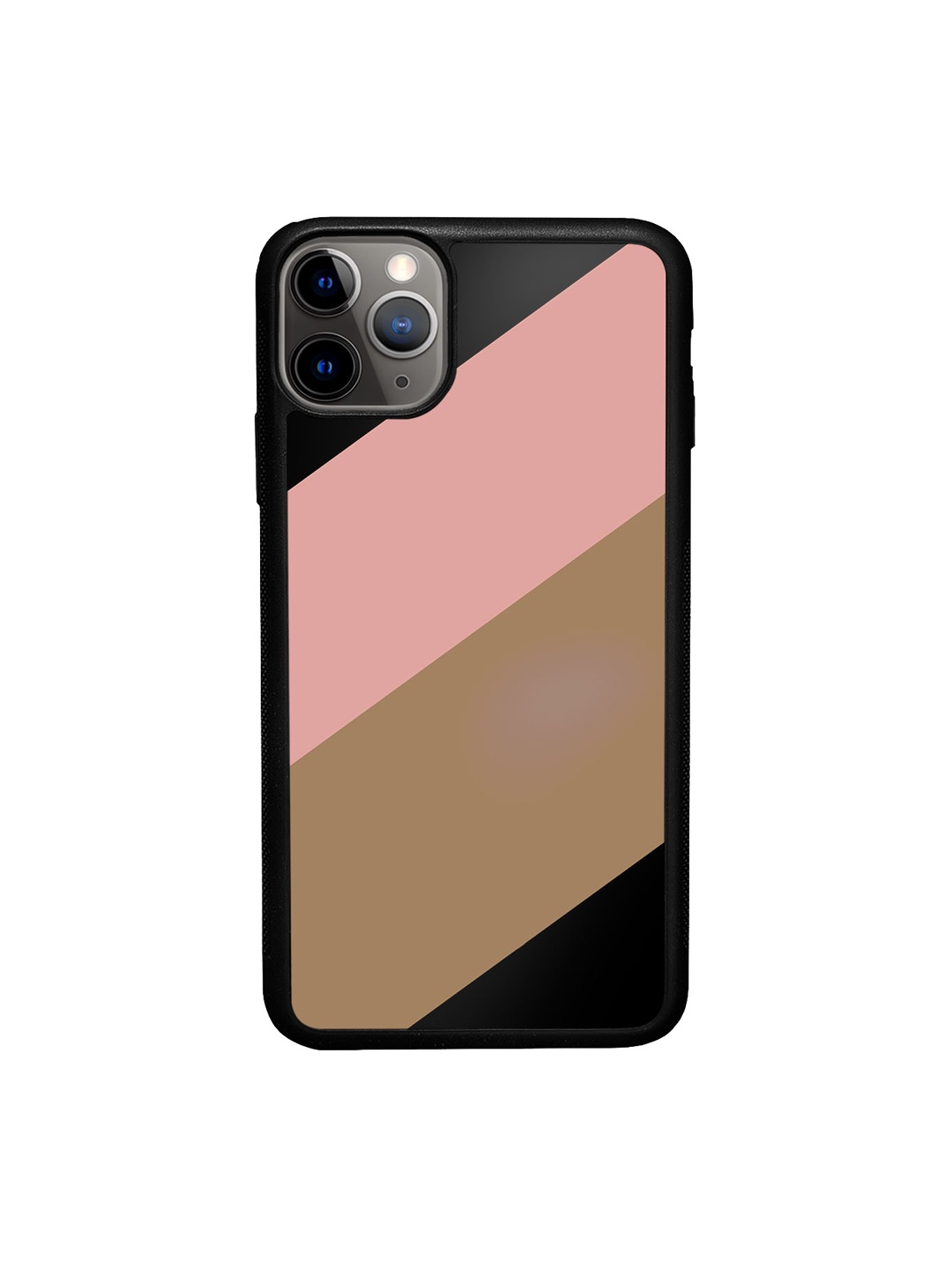 

macmerise Colourblocked iPhone 11 Pro Bumper Case Cover, Black