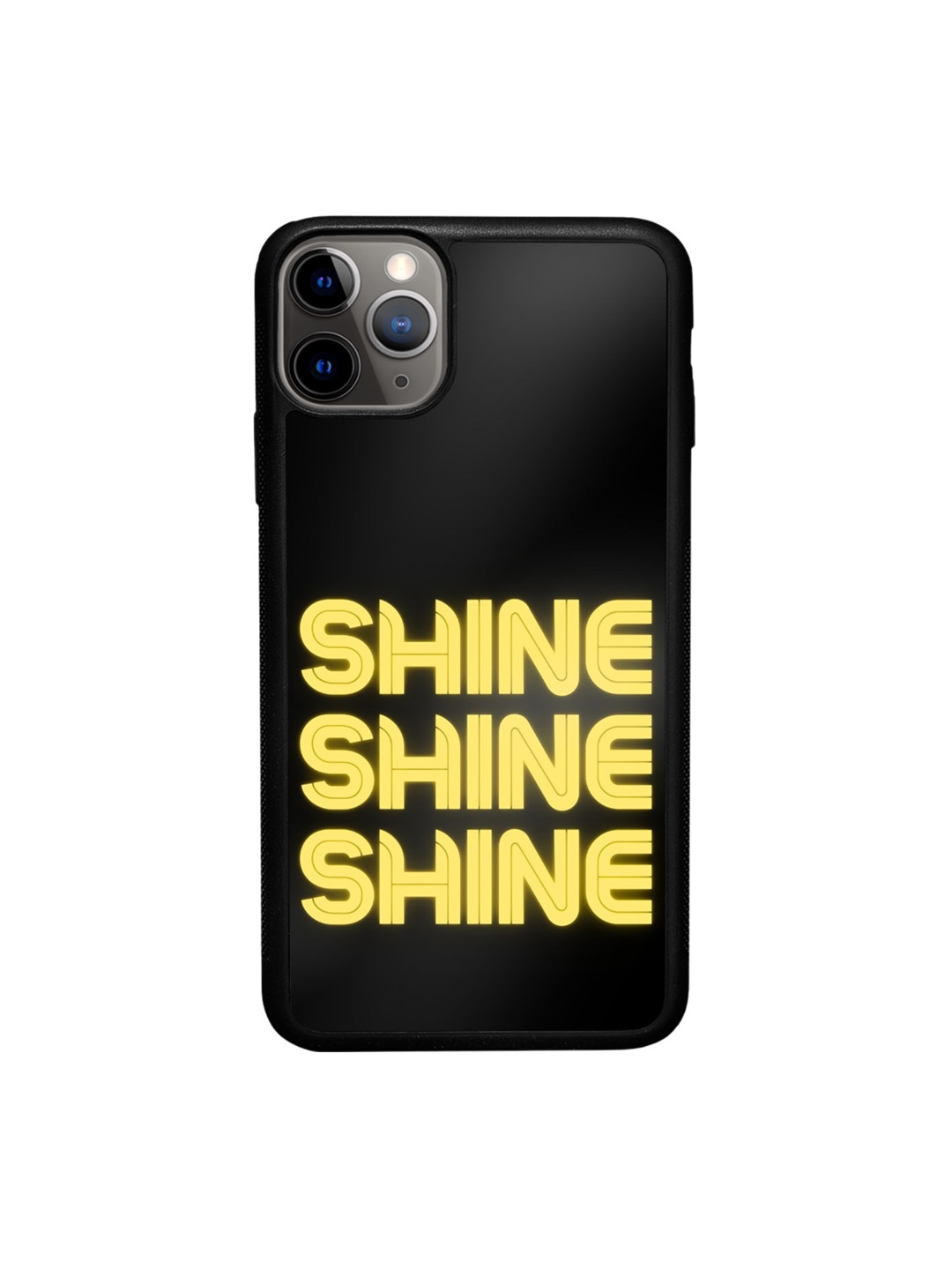 

macmerise Typography Printed iPhone 11 Pro Bumper Case Cover, Black
