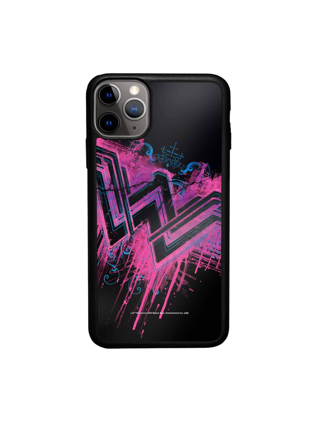 

macmerise Wonder Woman Splatter iPhone 11 Pro Bumper Case Cover, Black