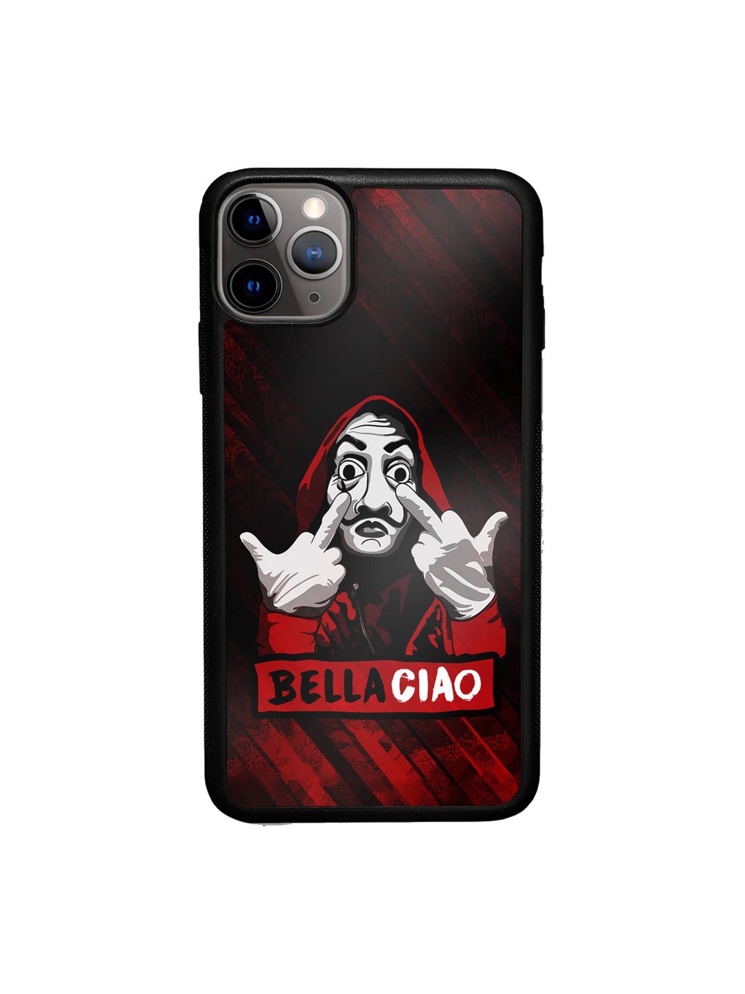 

macmerise Bella Ciao Printed iPhone 11 Pro Max Bumper Cover, Black