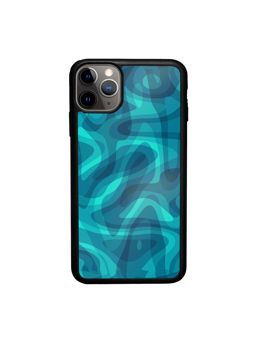 

macmerise Abstract Printed iPhone 11 Pro Bumper Case Cover, Blue