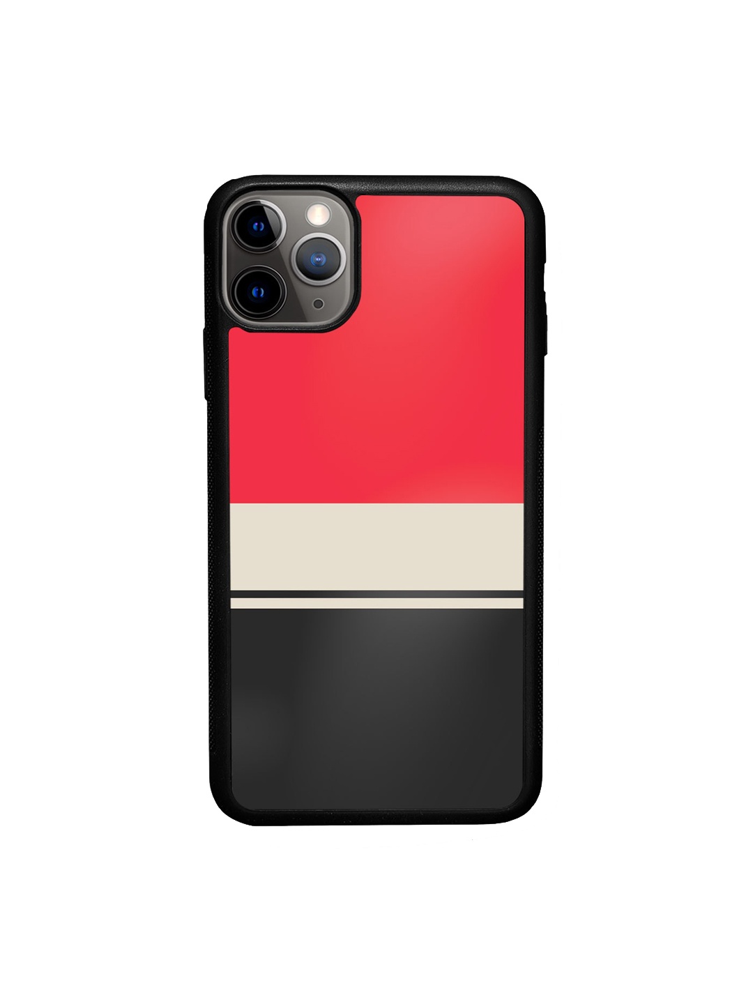 

macmerise Colourblocked iPhone 11 Pro Max Bumper Cover, Red