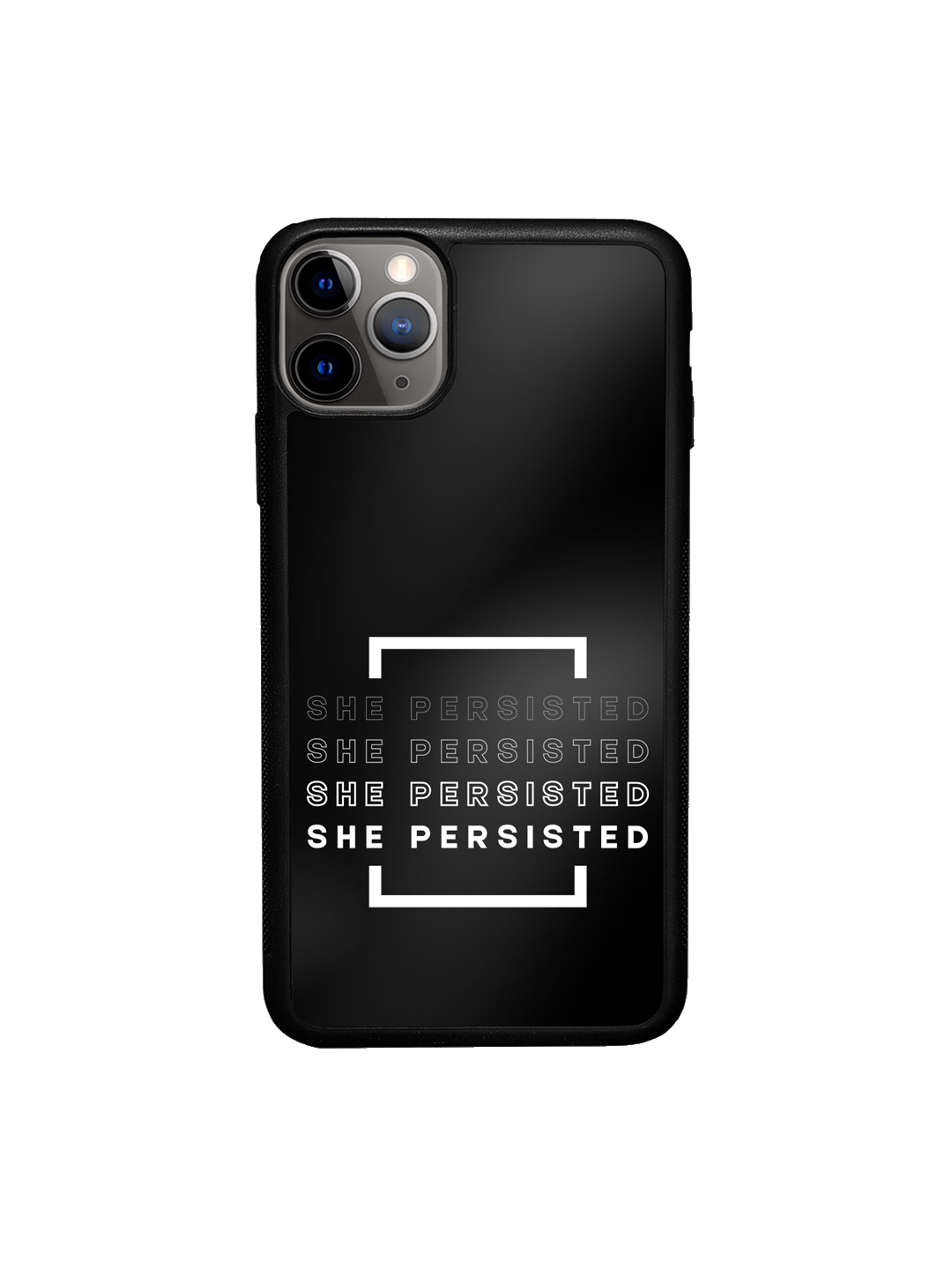 

macmerise She Persisted iPhone 11 Pro Bumper Case Cover, Black