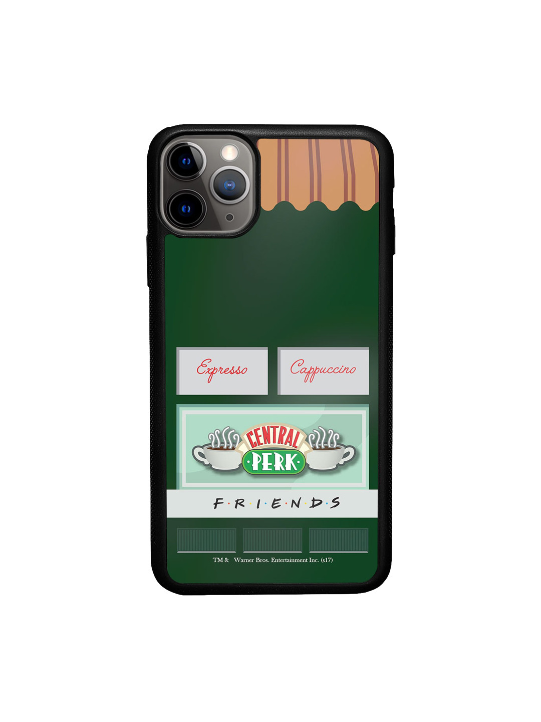 

macmerise Central Perk Friends Printed iPhone 11 Pro Max Bumper Case Cover, Green