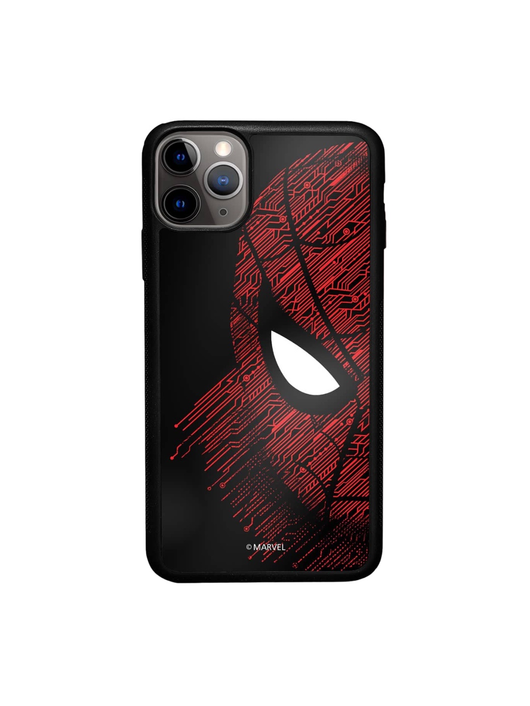 

macmerise Sketch Out Spider Man Printed iPhone 11 Pro Bumper Case Cover, Black