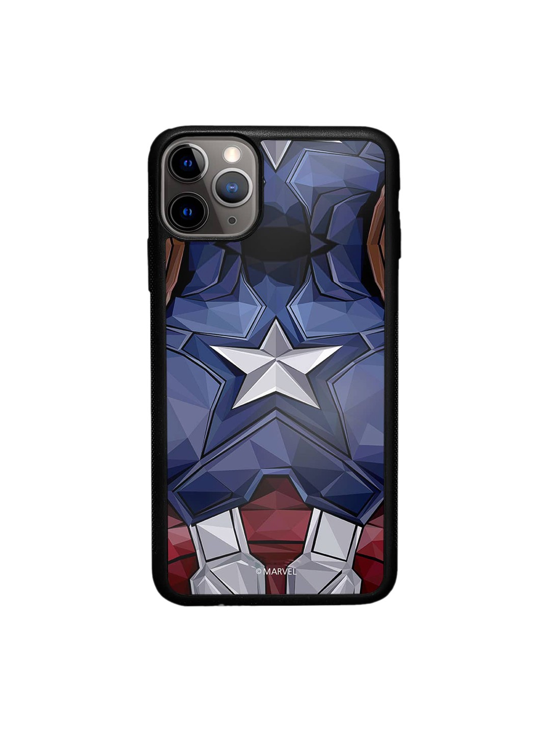 

macmerise Captain America iPhone 11 Pro Max Bumper Cover, Blue