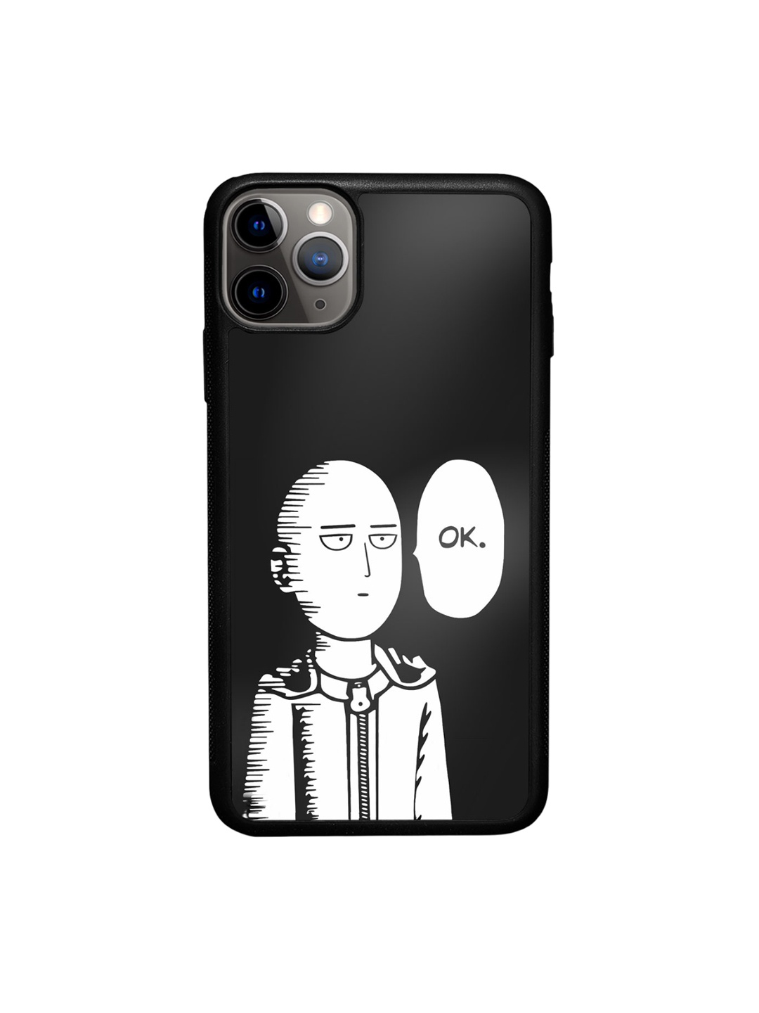 

macmerise Saitama not Impressed Printed iPhone 11 Pro Bumper Case Cover, Black