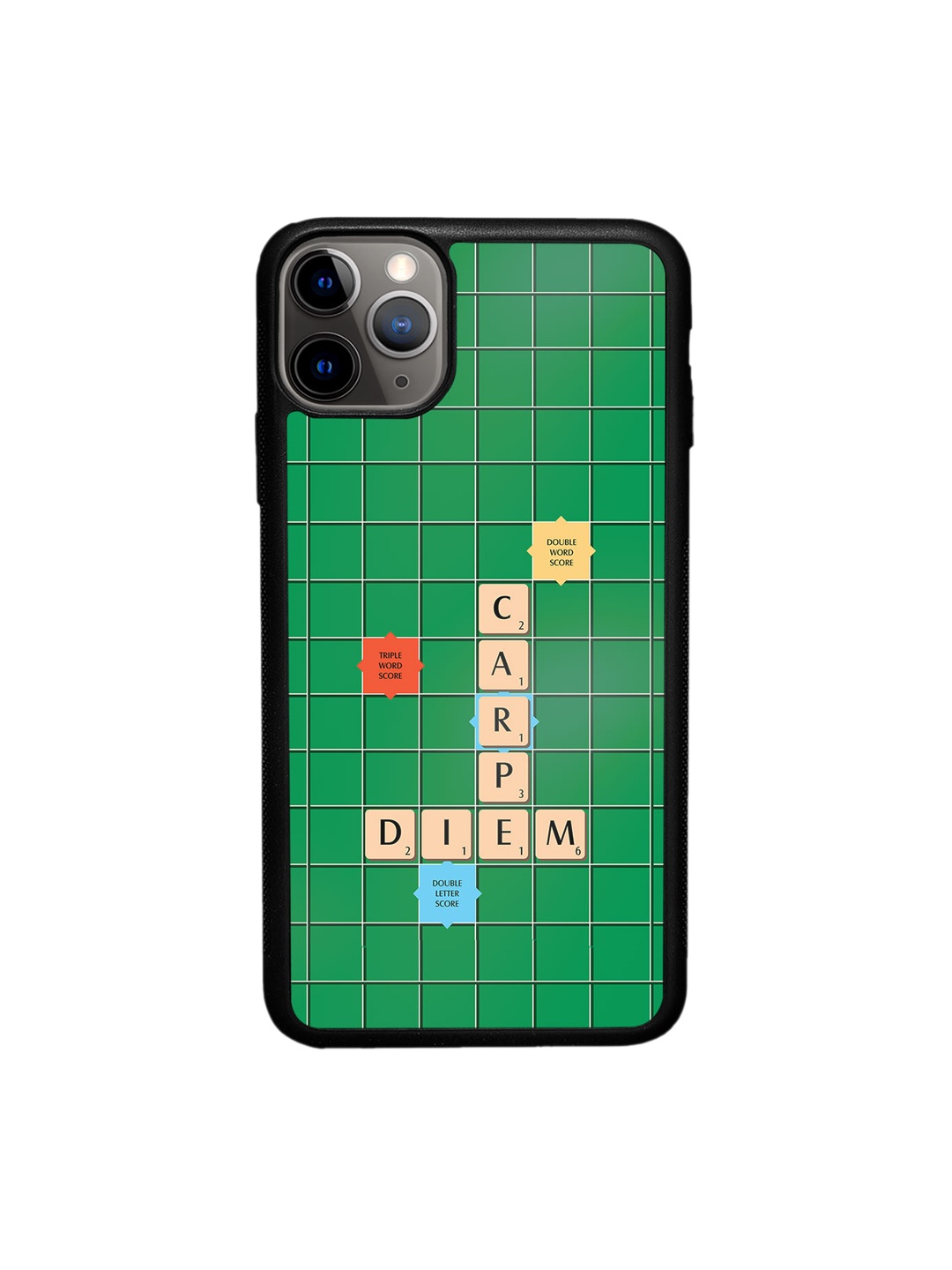 

macmerise Scrabble Game iPhone 11 Pro Bumper Case Cover, Green