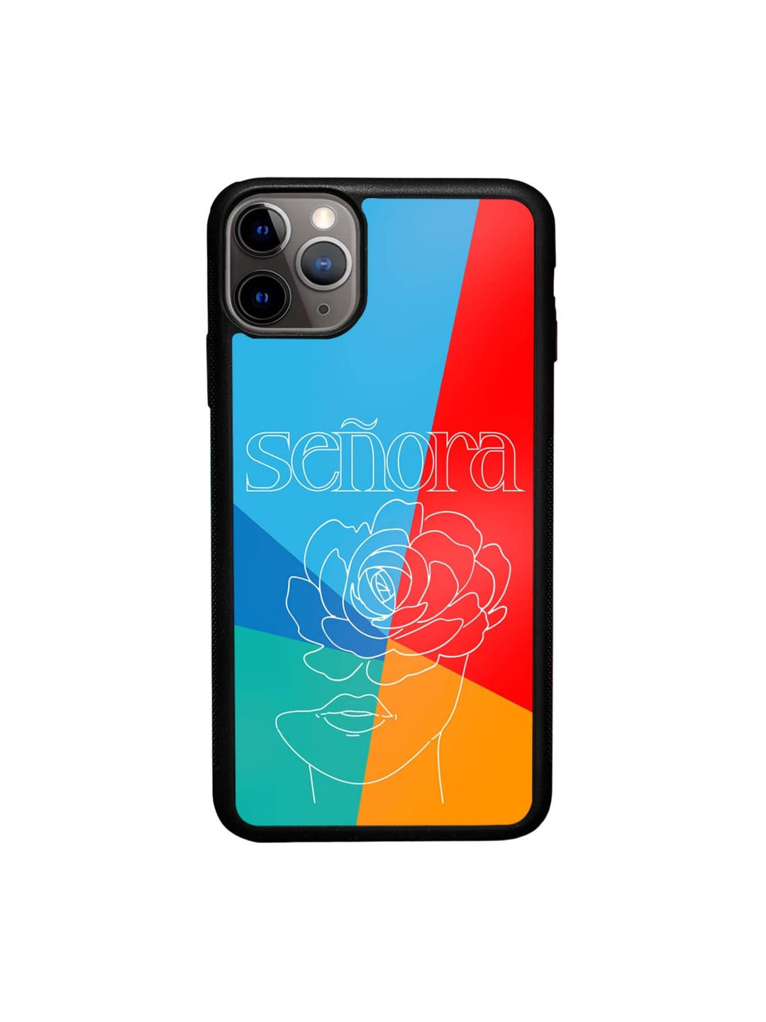 

macmerise Typography Printed iPhone 11 Pro Bumper Case Cover, Blue